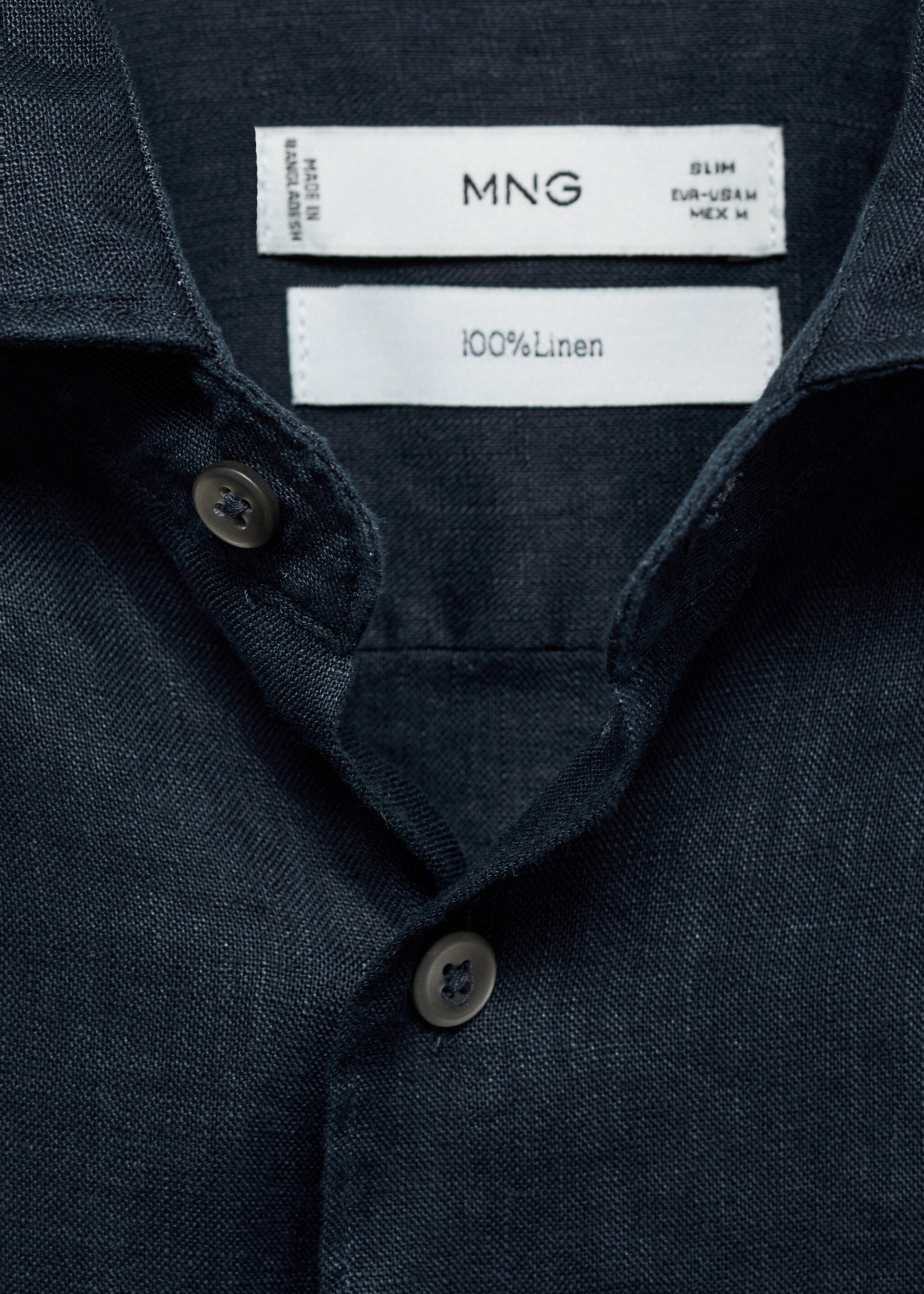 Camisa slim fit 100% lino - Detalle del artículo 0