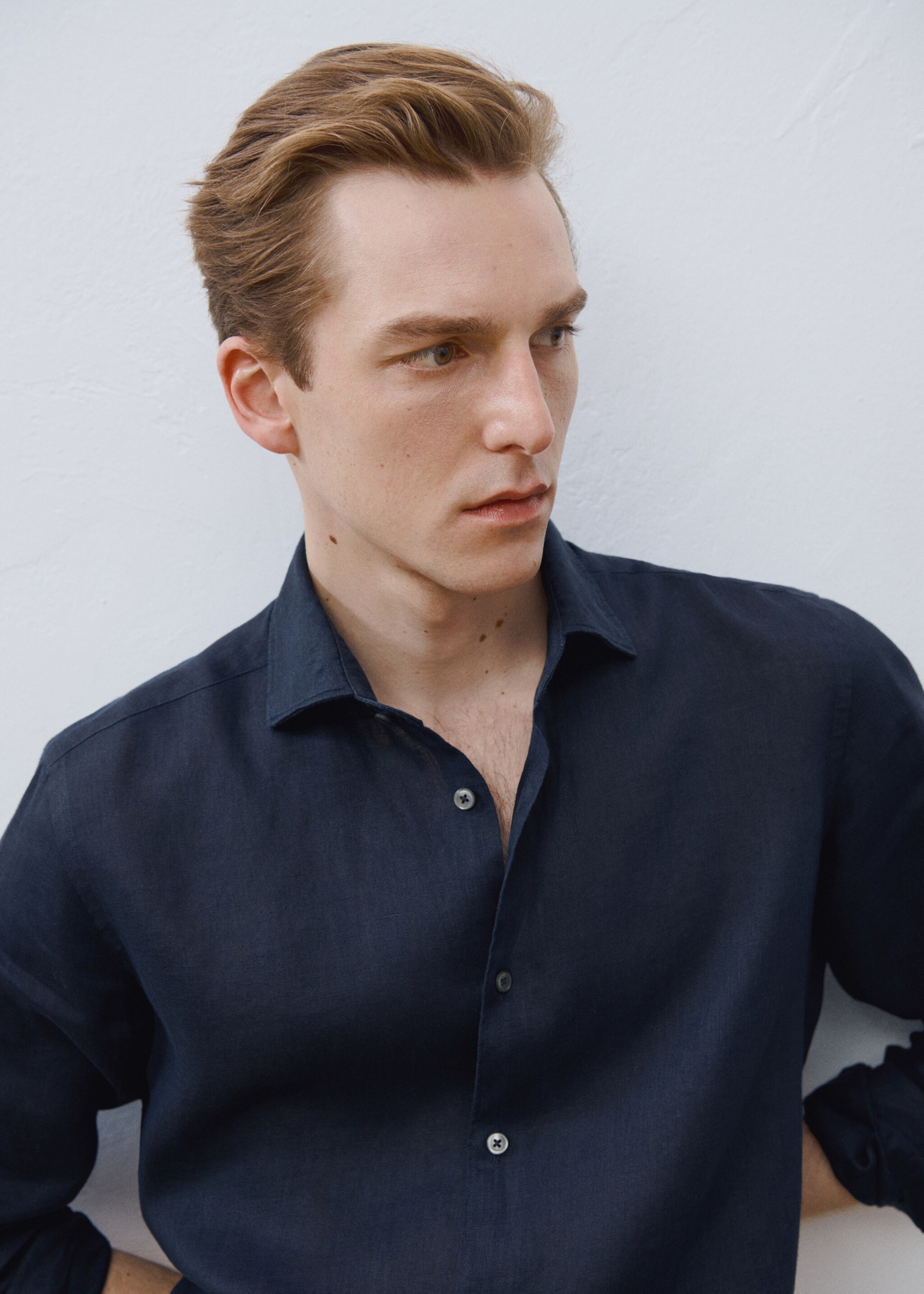 Camisa slim fit 100% lino - Detalle del artículo 5