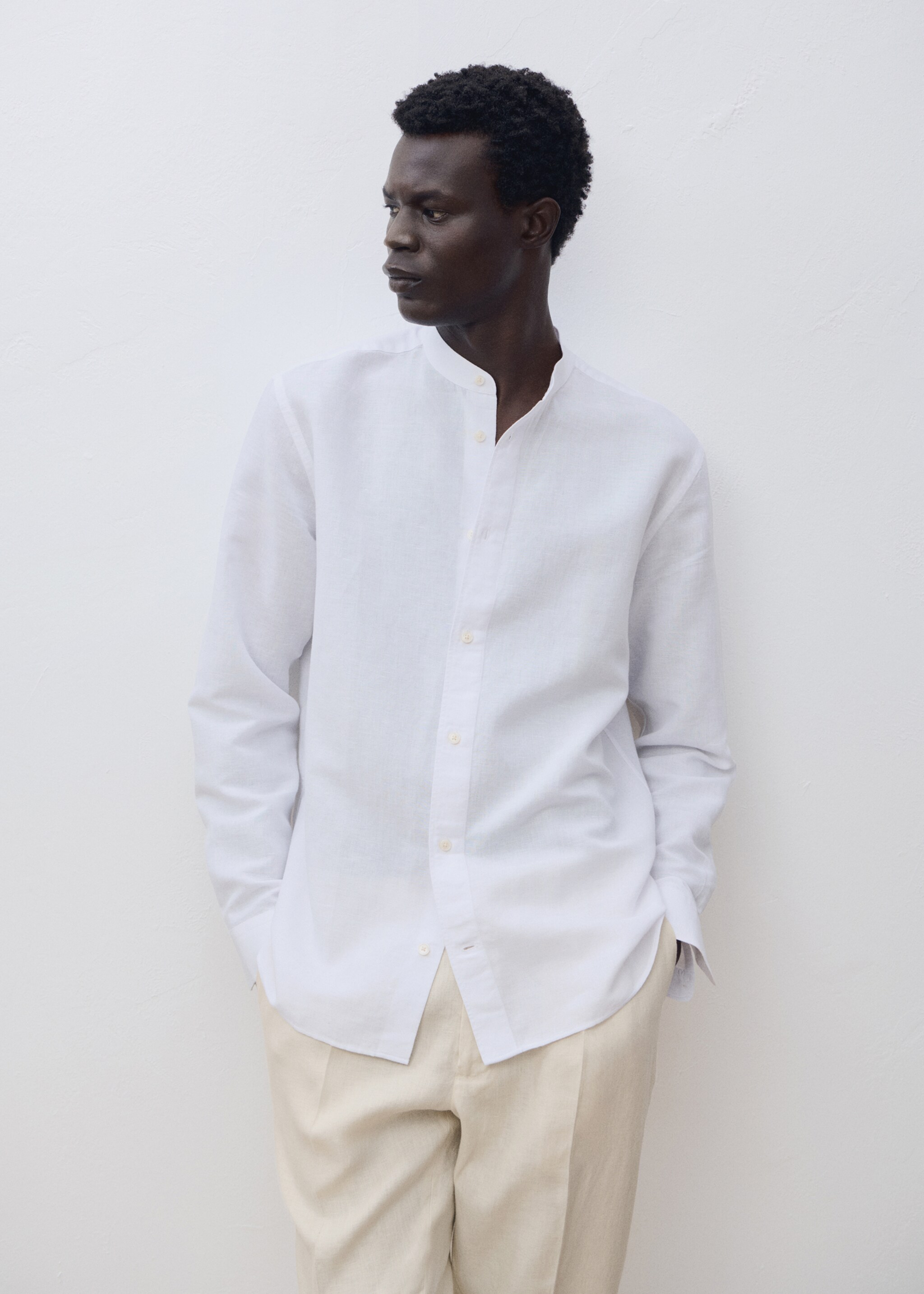 Chemise lin col mao - Détail de l'article 3