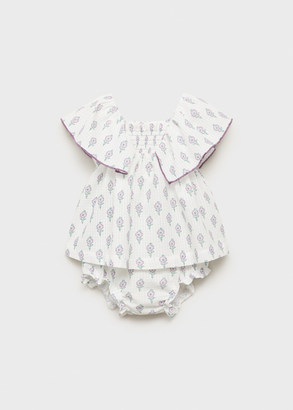 Printed dress and nappy cover