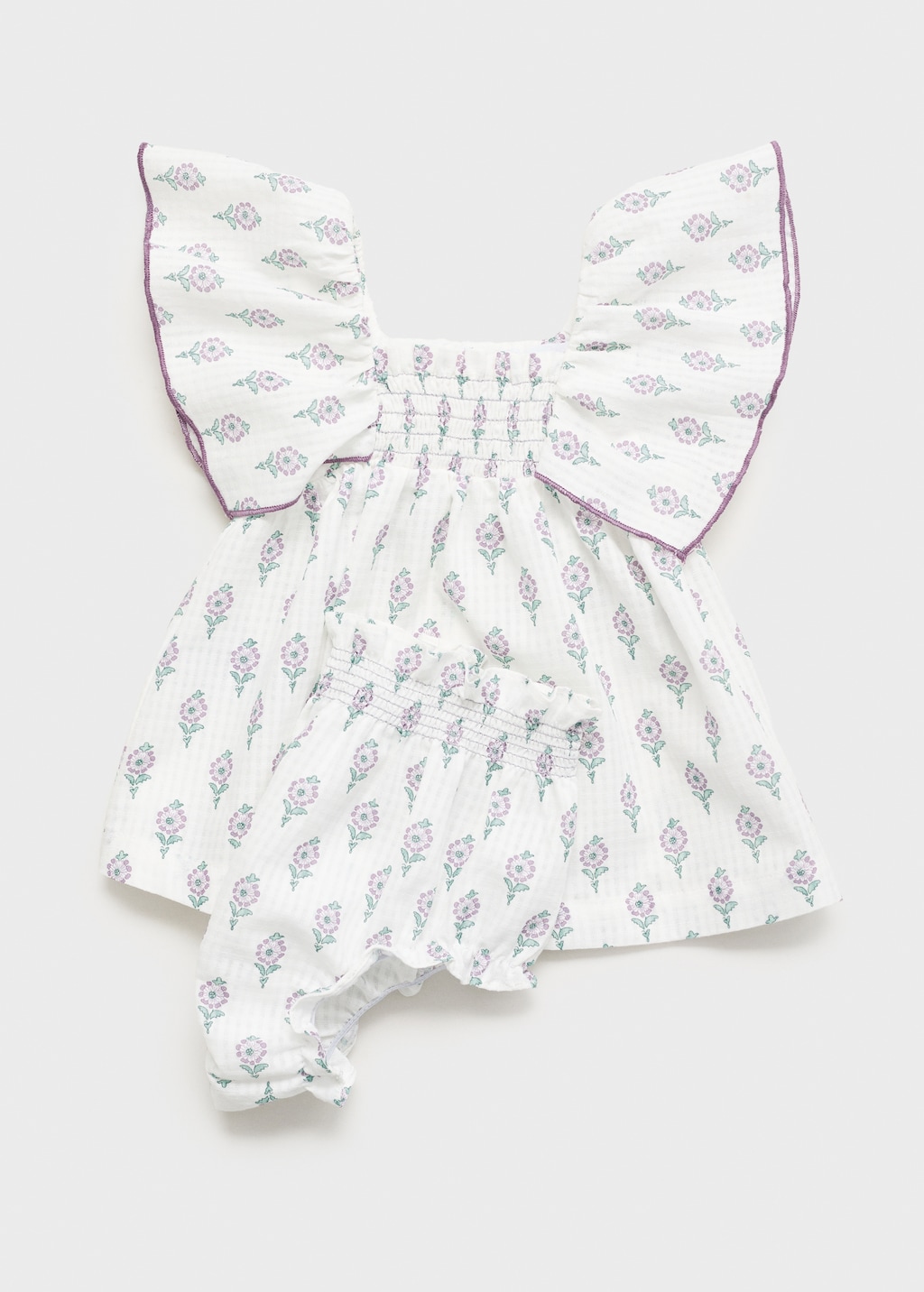 Printed dress and nappy cover