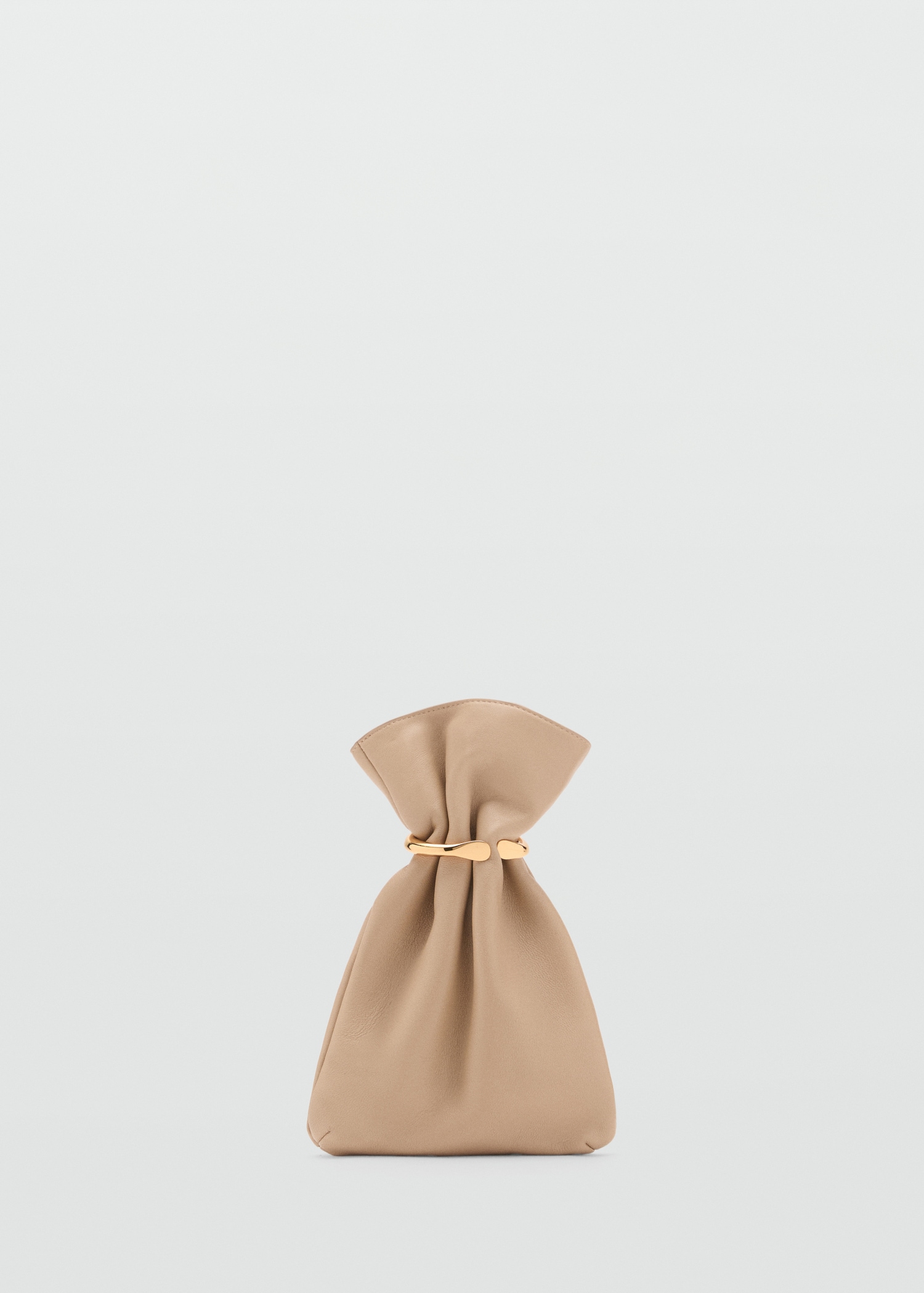 Leren tas in zakstijl met metalen details - Artikel zonder model