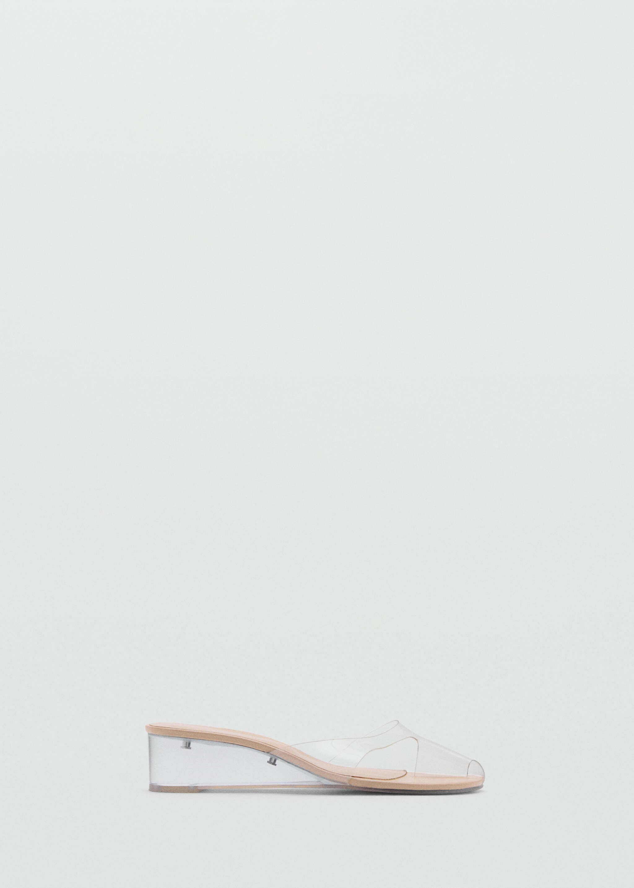 Transparent vinyl wedge sandals - Article without model