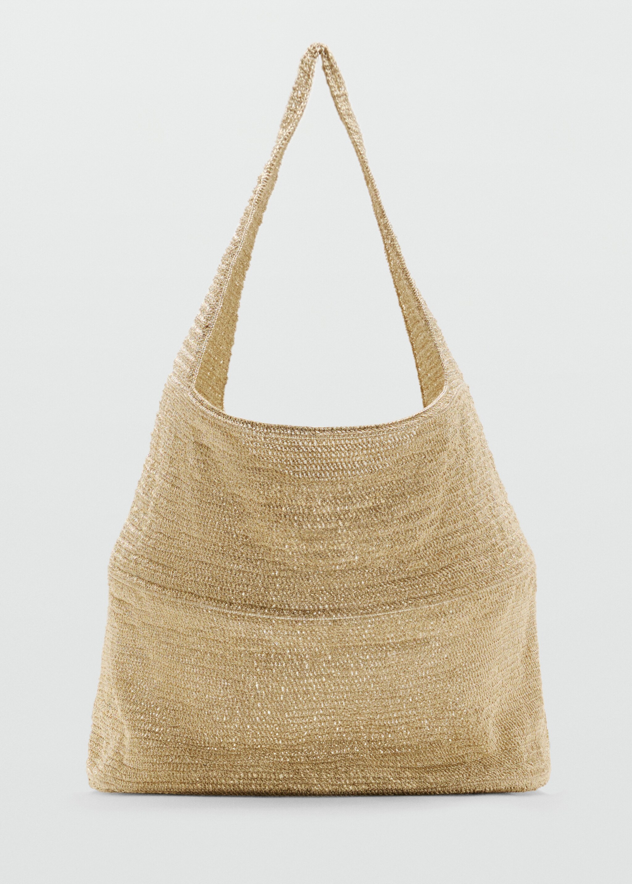 Lurex maxi-shopper with circular base - Article without model