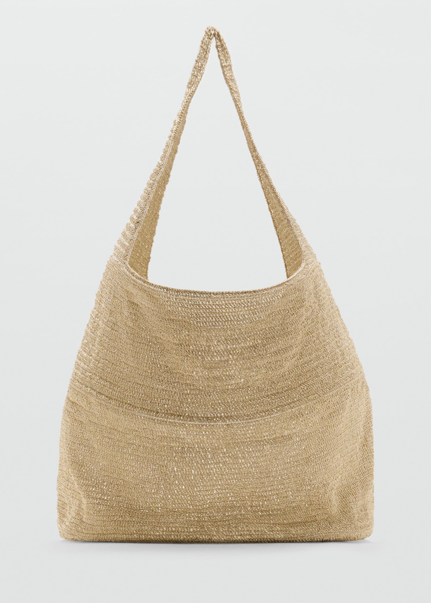 Lurex maxi-shopper with circular base - Article without model