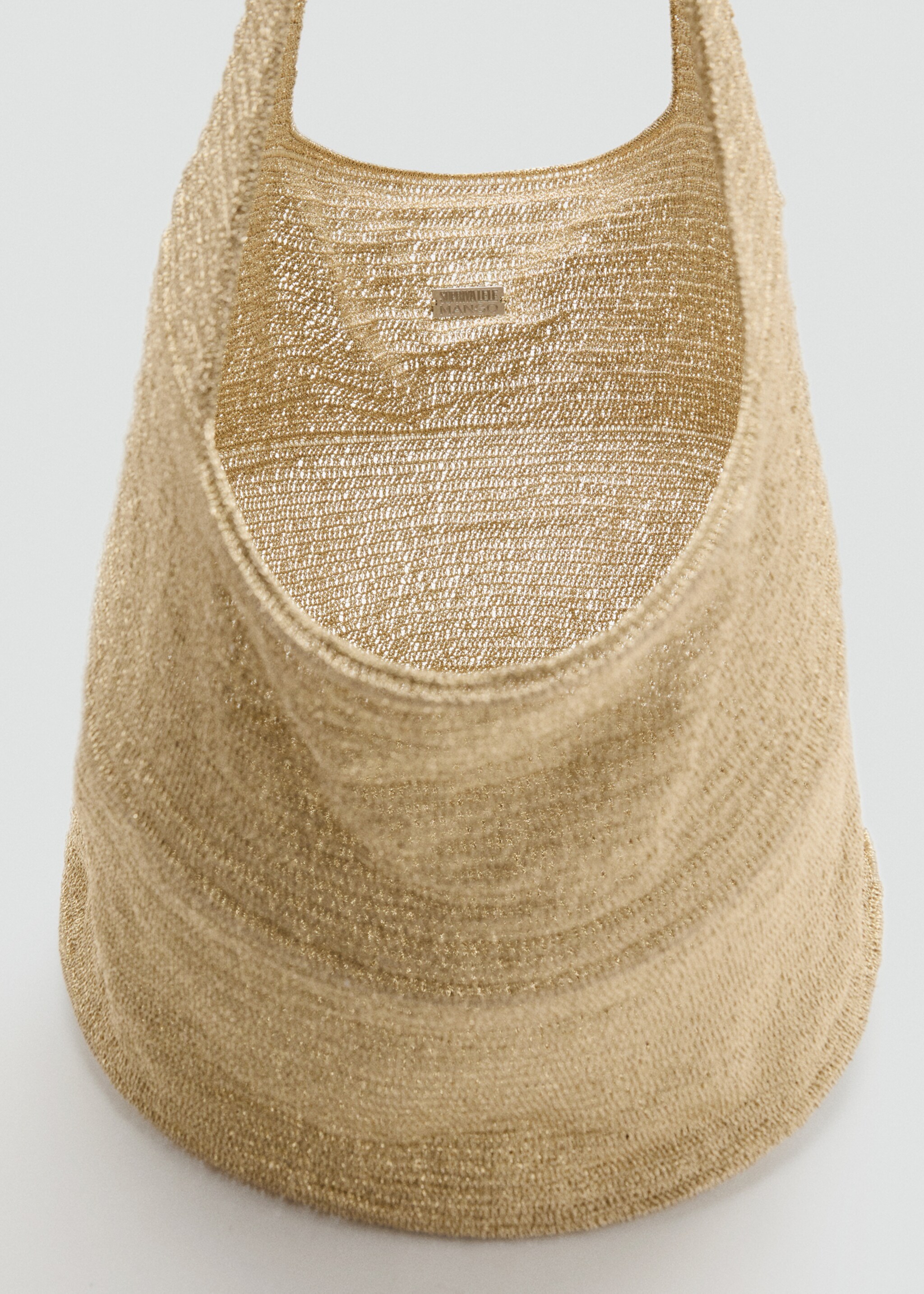Lurex maxi-shopper with circular base - Details of the article 1