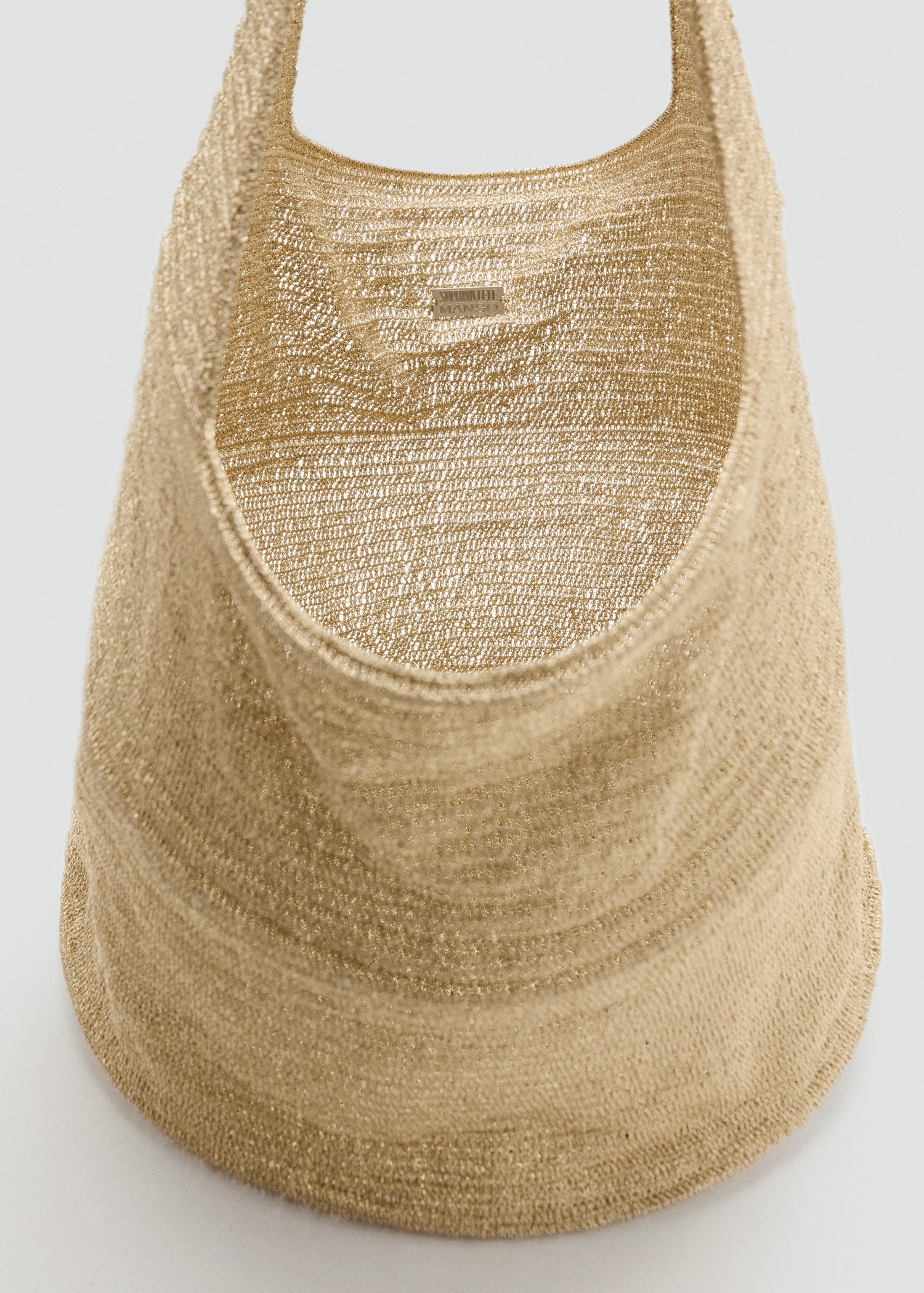 Lurex maxi-shopper with circular base - Details of the article 1