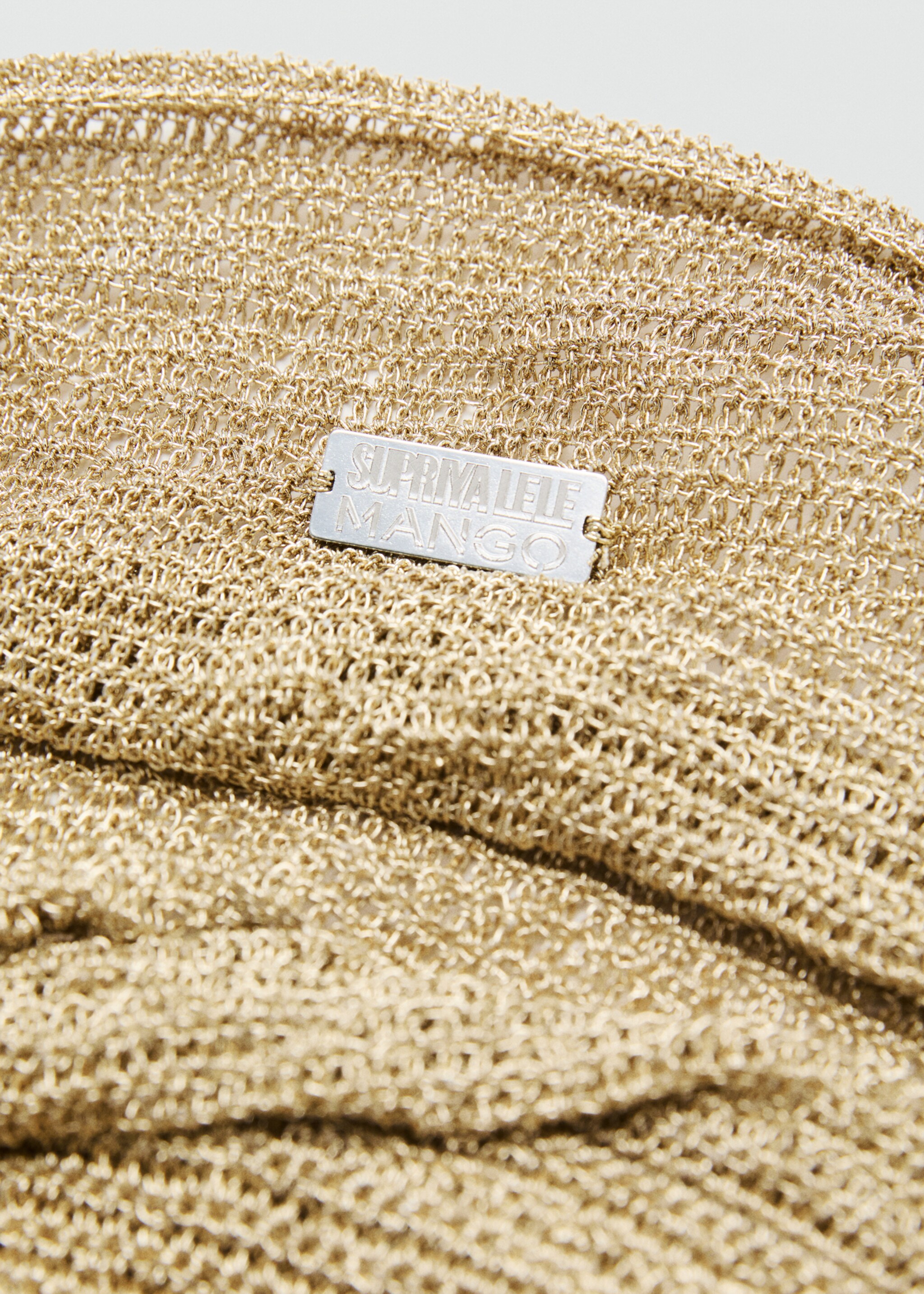Lurex maxi-shopper with circular base - Details of the article 2