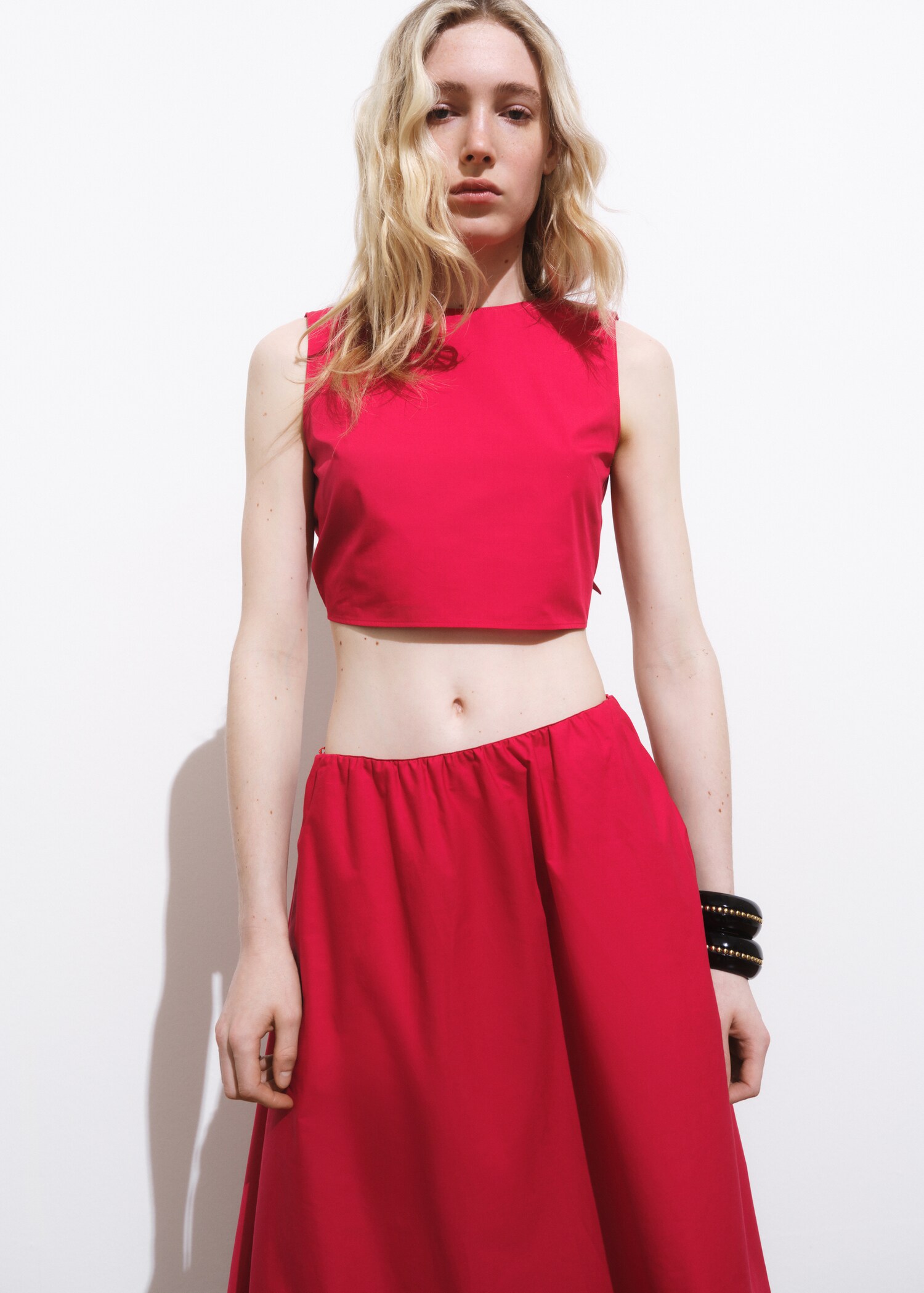 Crop top with bow on the back - Medium plane