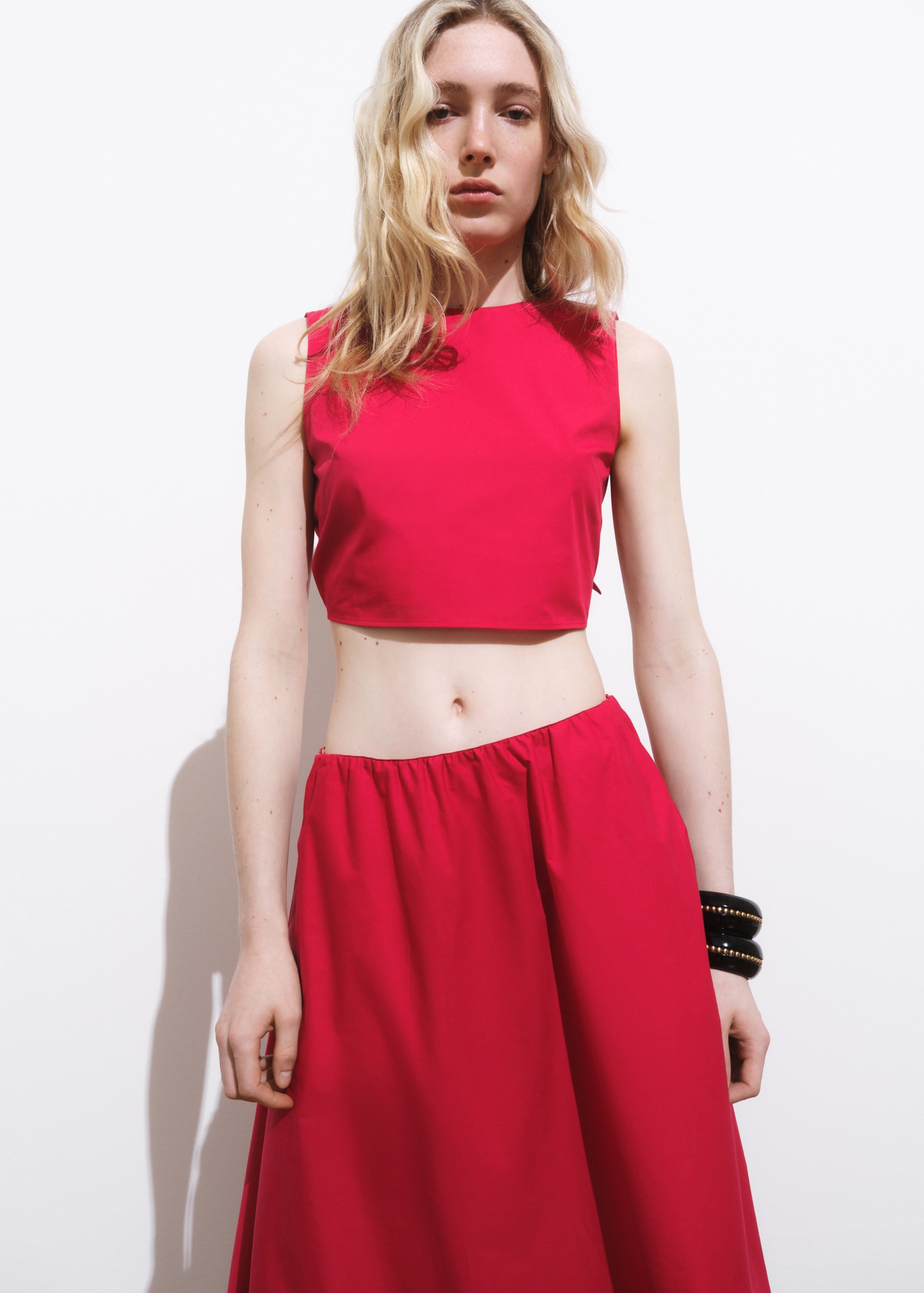 Crop top with bow on the back Women MANGO United Kingdom