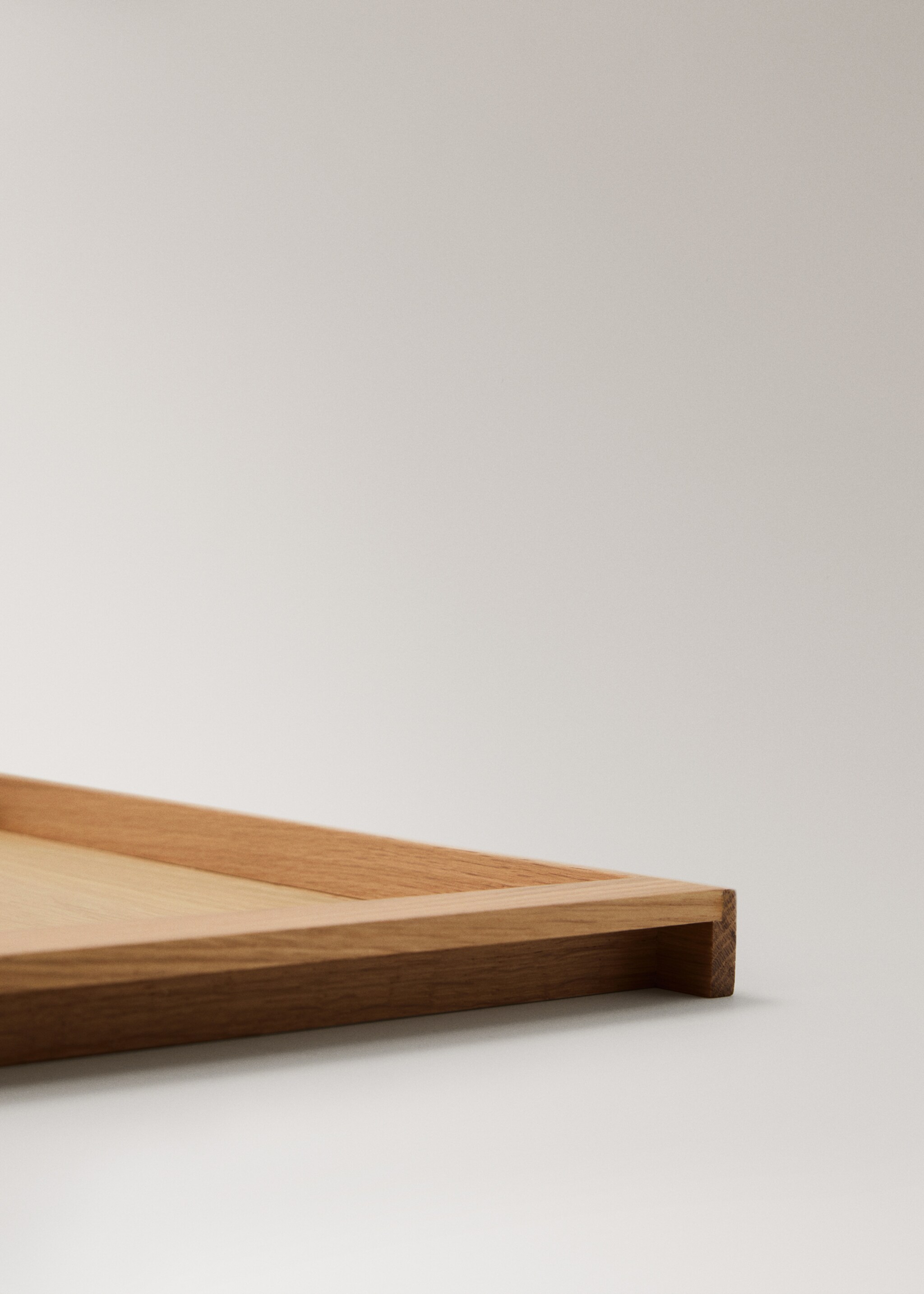 Large rectangular wooden tray - Details of the article 2