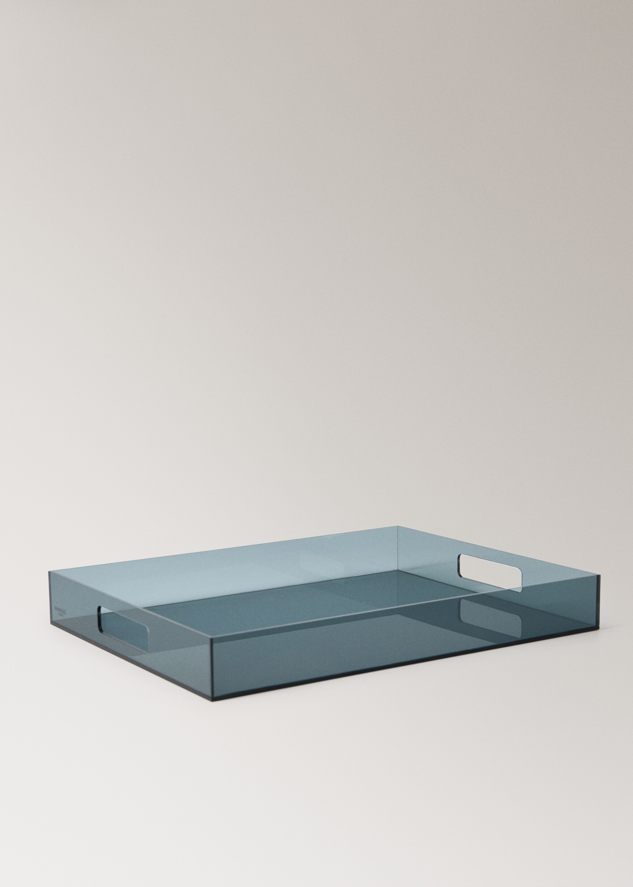 Medium rectangular acrylic tray - Details of the article 1, Black. Ref: 17041280-00.