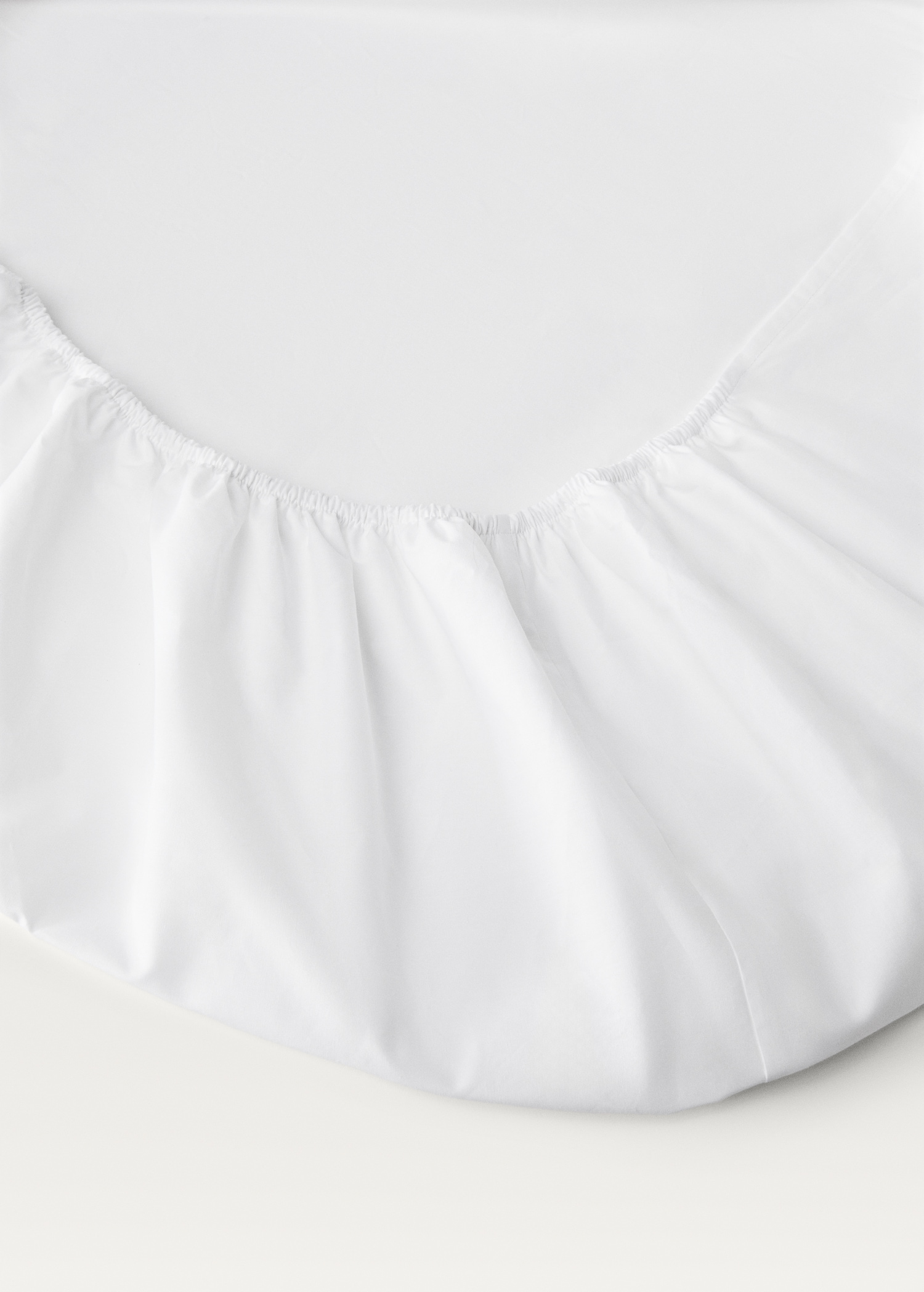 Cotton percale fitted sheet for 200 cm bed - Details of the article 1