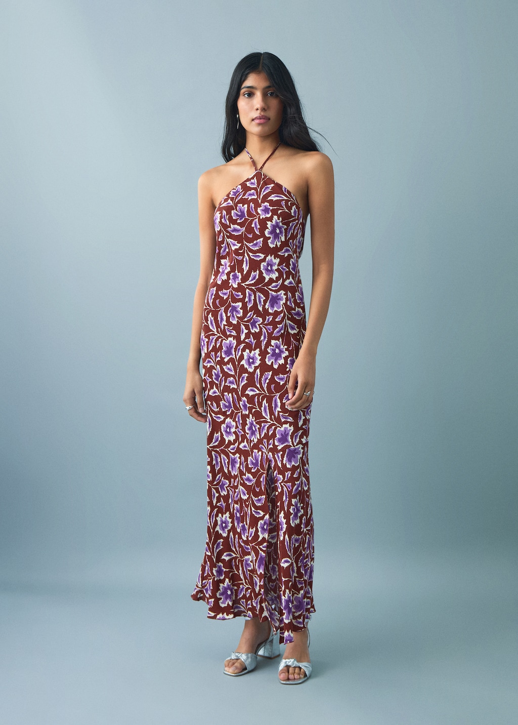 Price History of Varanga Ethnic Motifs Print Bodycon Maxi Halter Neck Dress  from Myntra 111_18180344