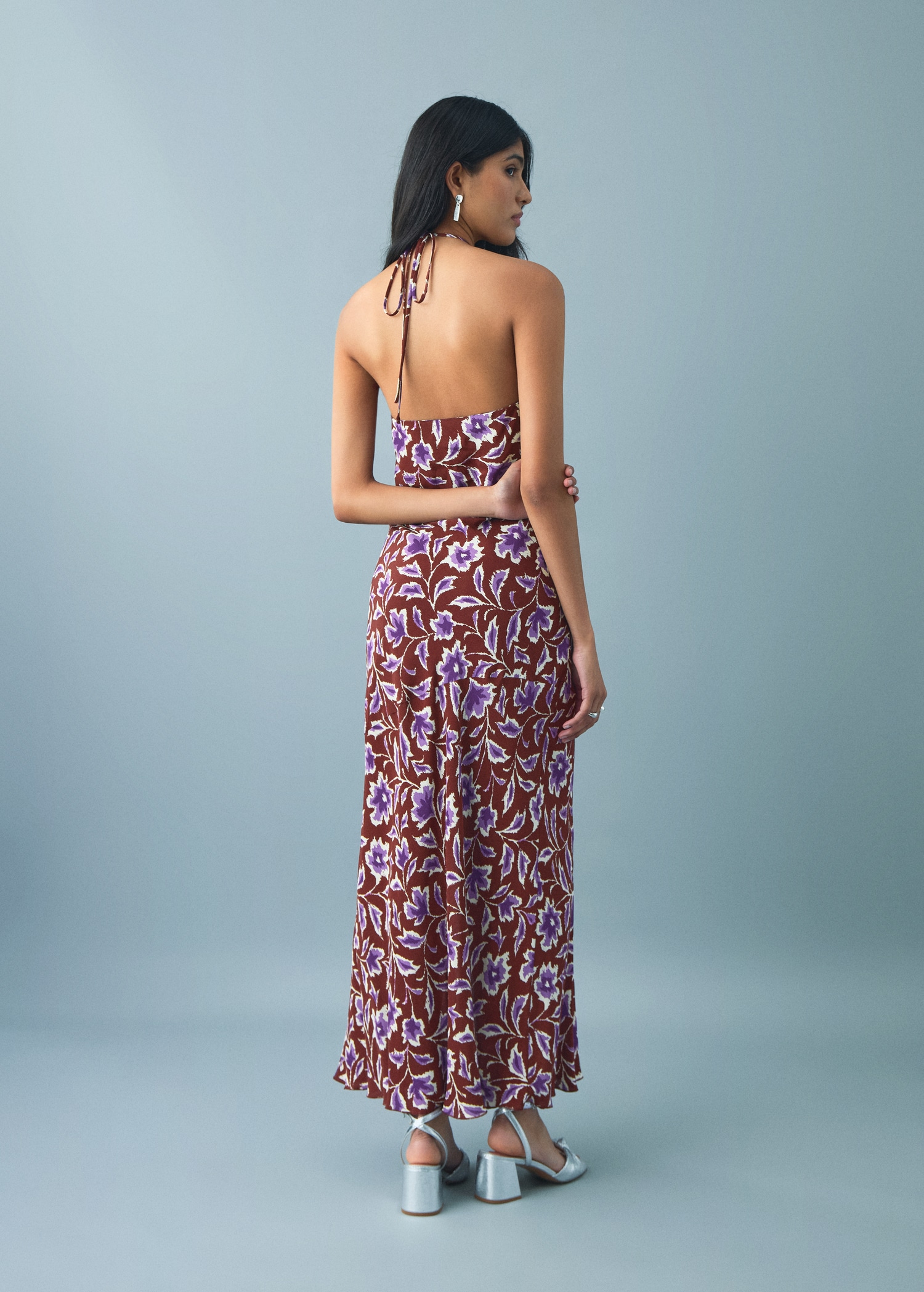 Floral-print halter dress - Details of the article 6