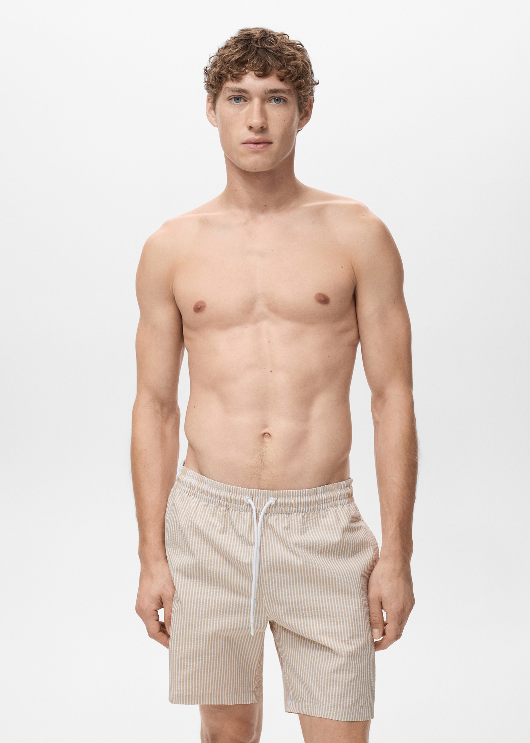 Seersucker swimming trunks - Medium plane