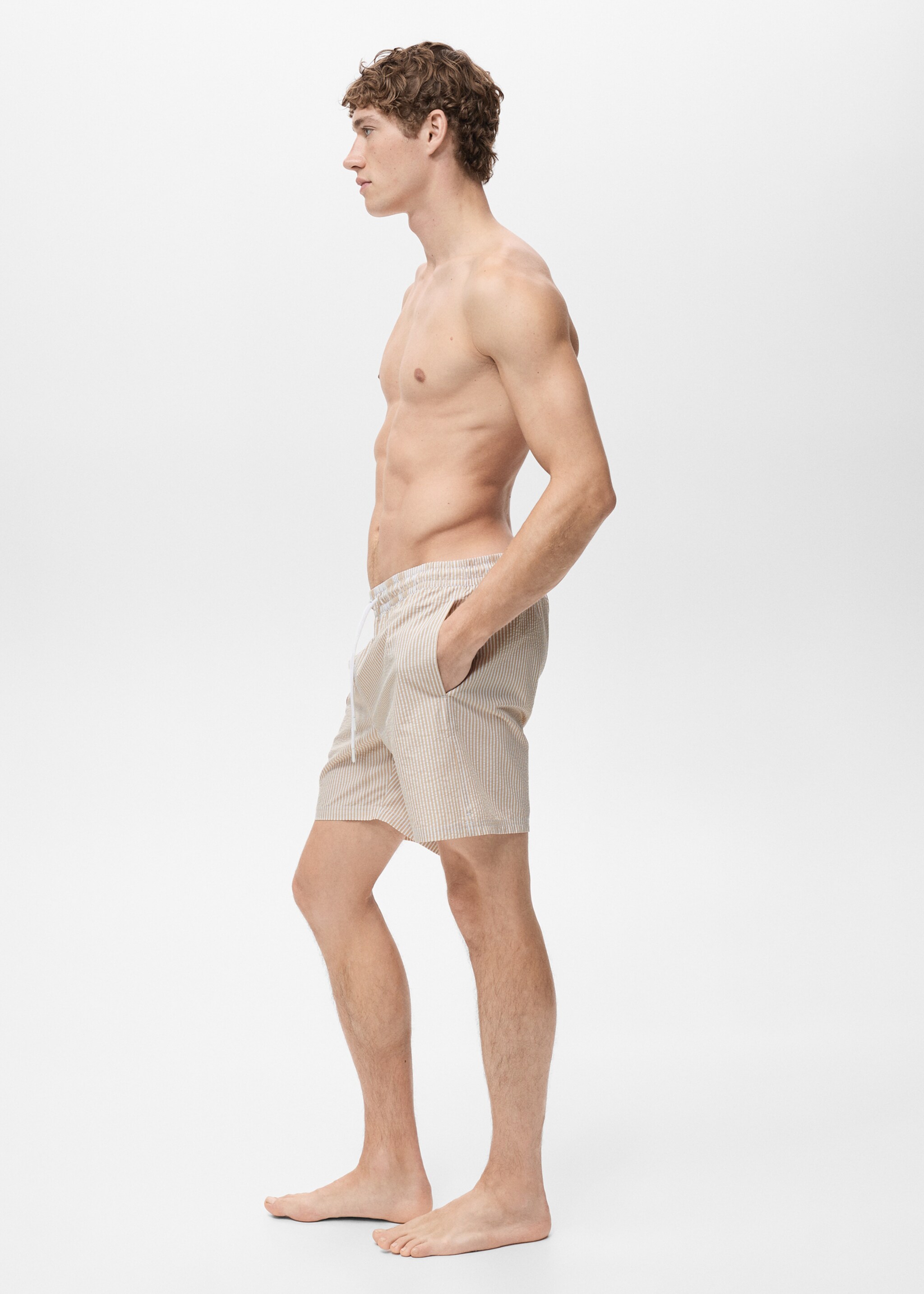 Seersucker swimming trunks - Details of the article 2