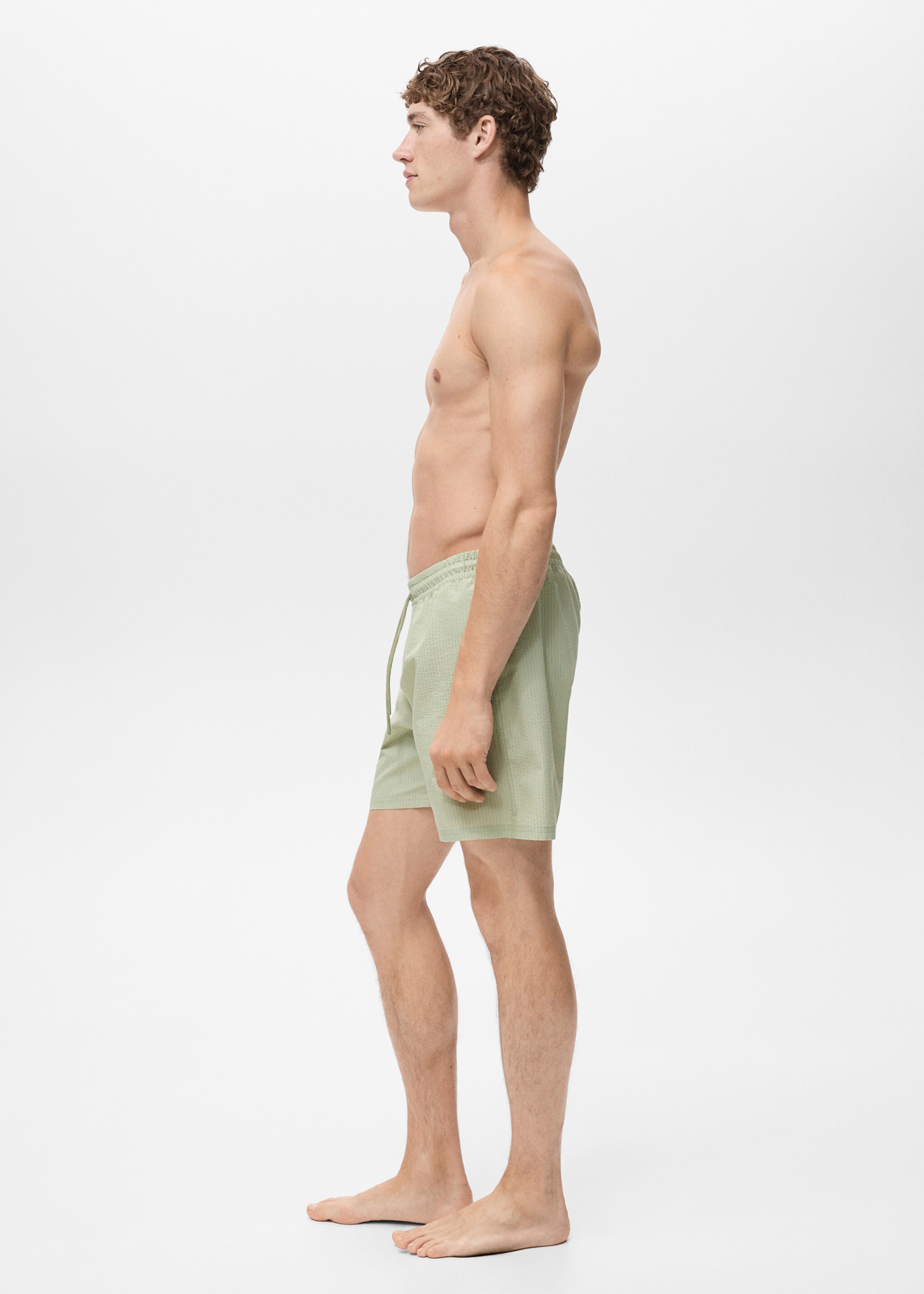 Seersucker swimming trunks - Details of the article 2