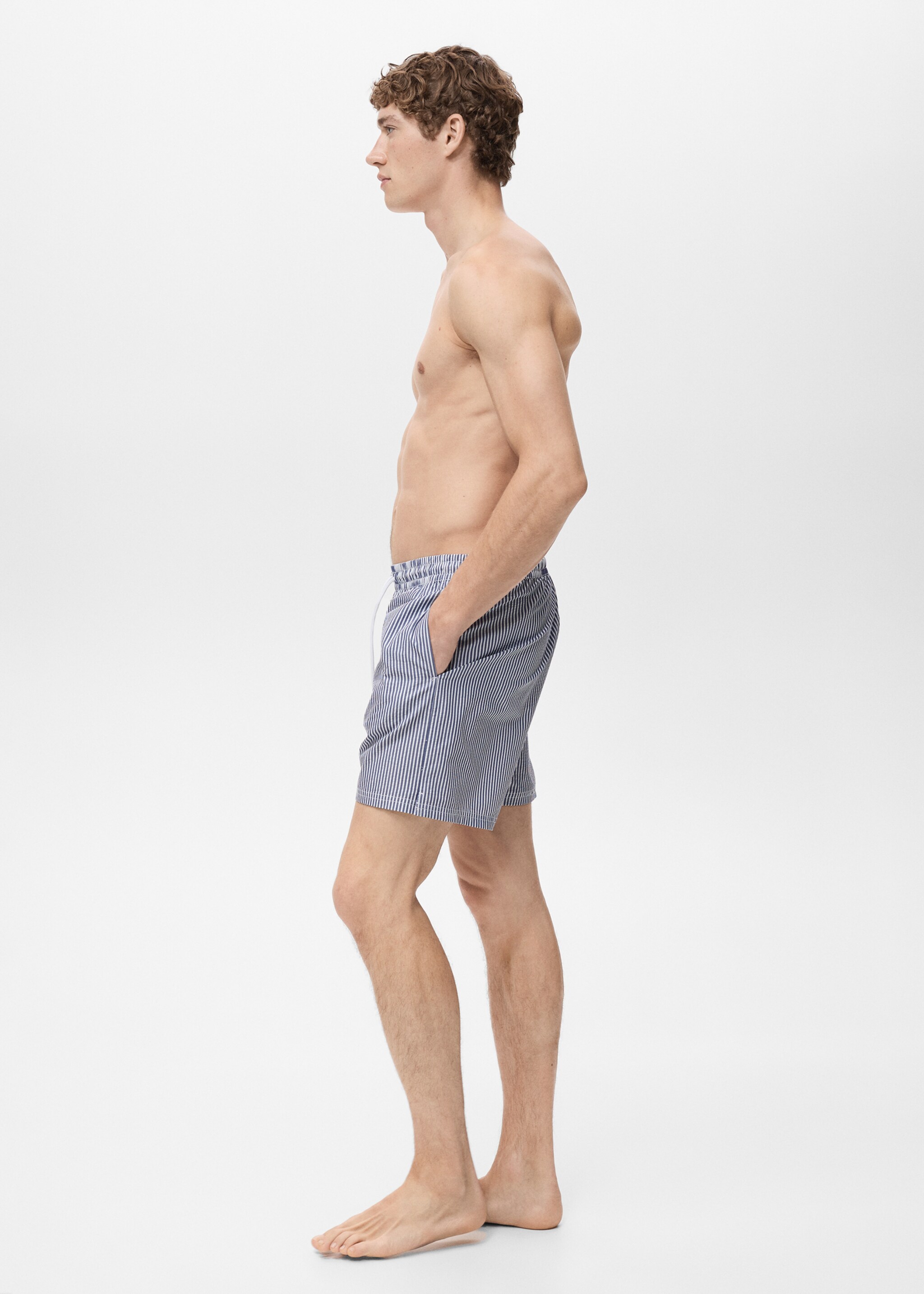 Seersucker swimming trunks - Details of the article 2