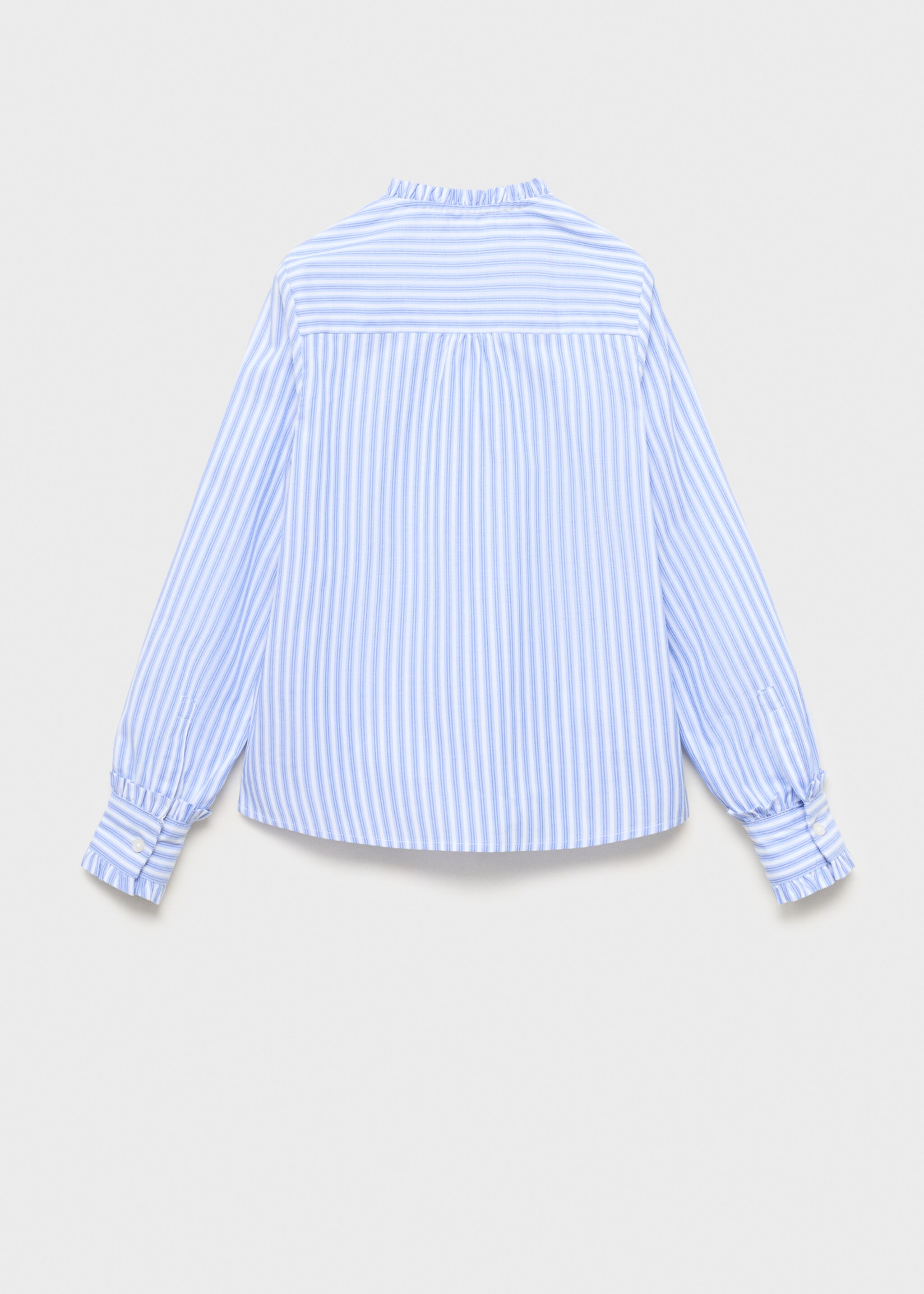 Striped shirt with pleated details - Reverse of the article