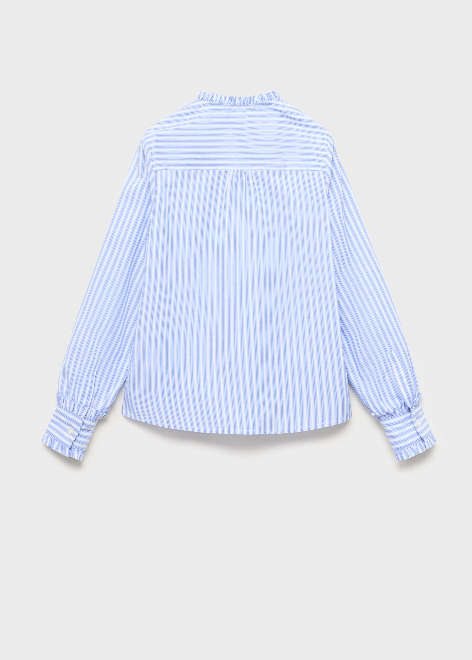 Striped shirt with pleated details - Reverse of the article