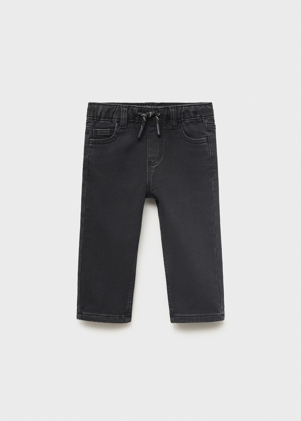 Straight jeans with drawstring