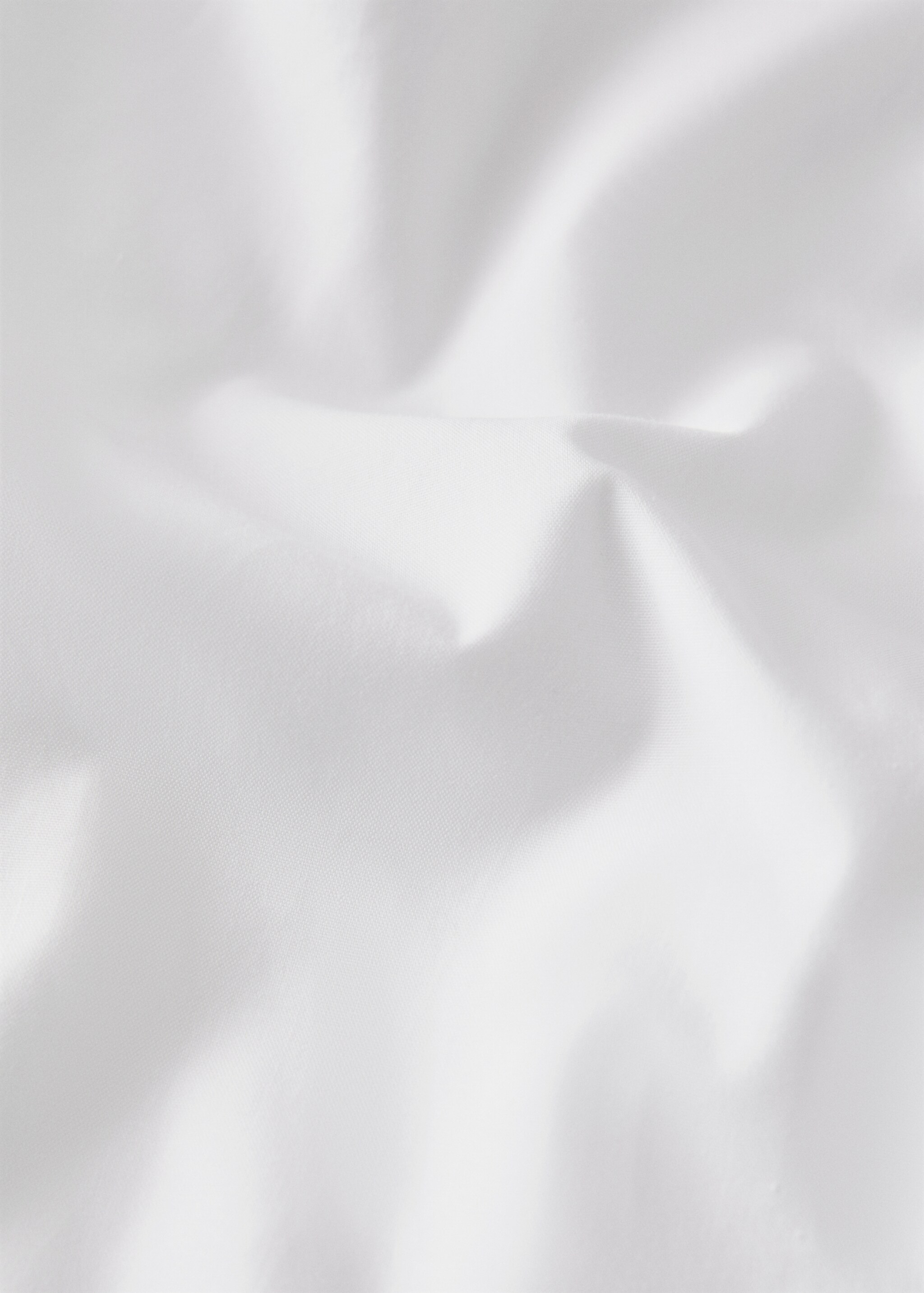 200-thread count percale cotton duvet cover for 150/160 cm bed - Details of the article 2, White. Ref: 17041523-00.