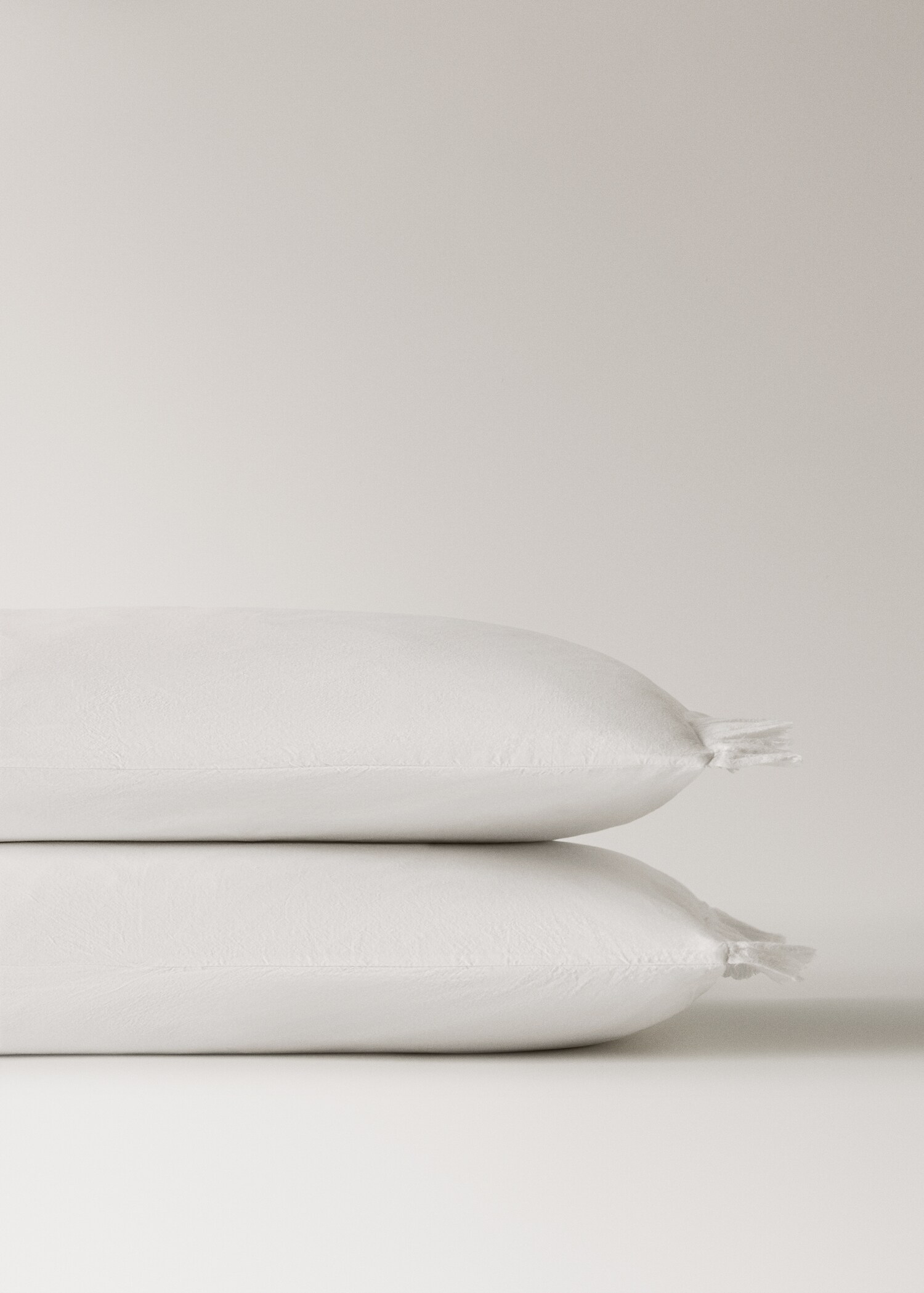 Two pillowcases cotton percale gauze frill 50x75 cm - Details of the article 1