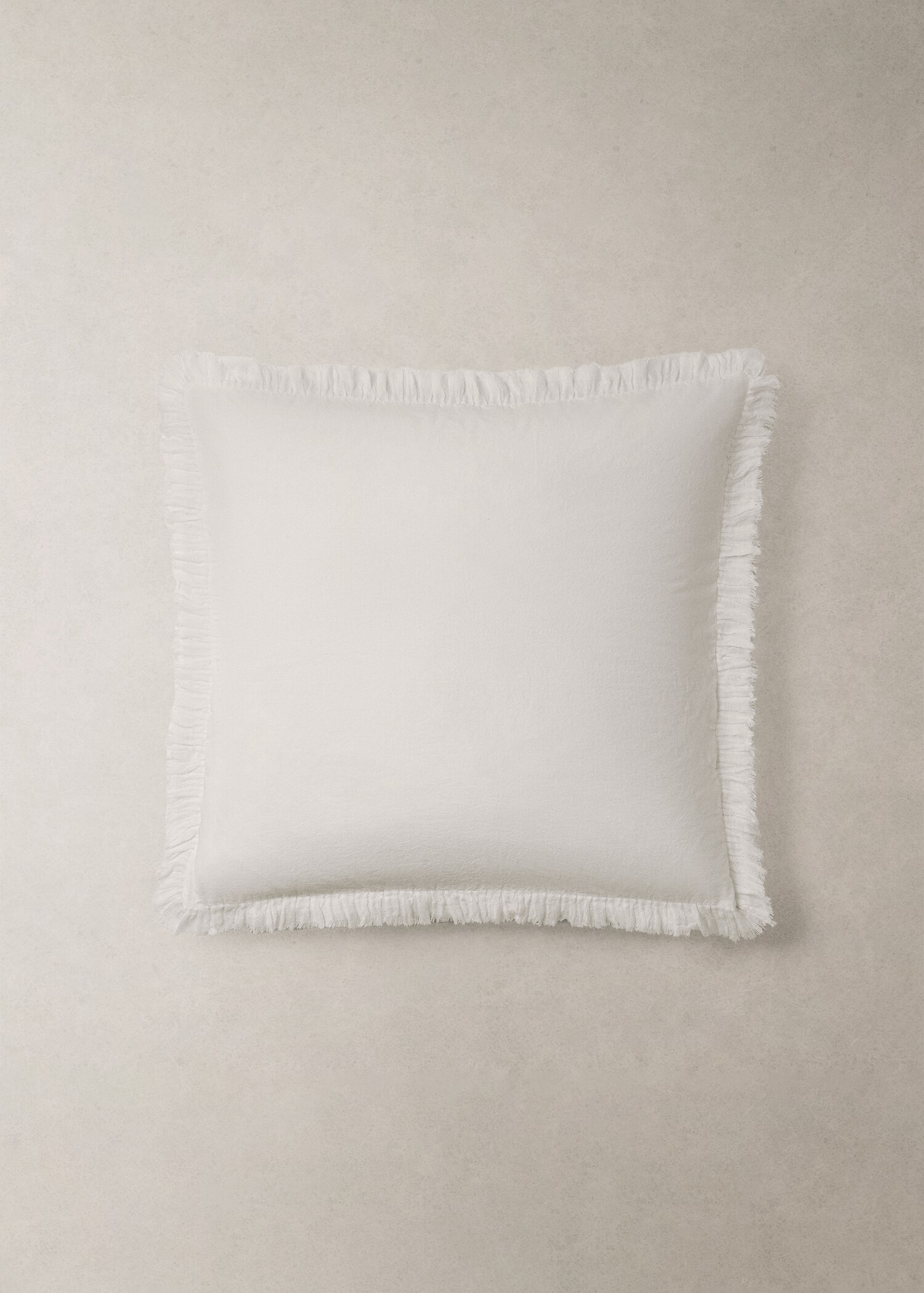 Deux taies d'oreiller percale de coton volants gaze 60x60 cm - Détail de l'article 7
