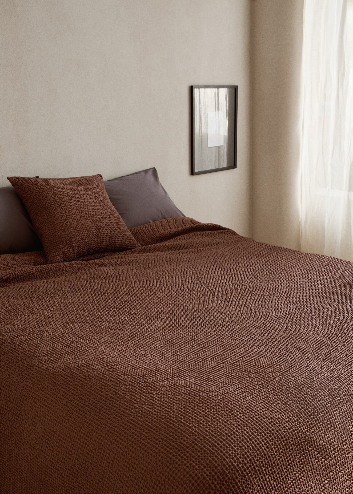 Colcha algodón garment-dyed waffle cama 180/200 cm - Detalle del artículo 7