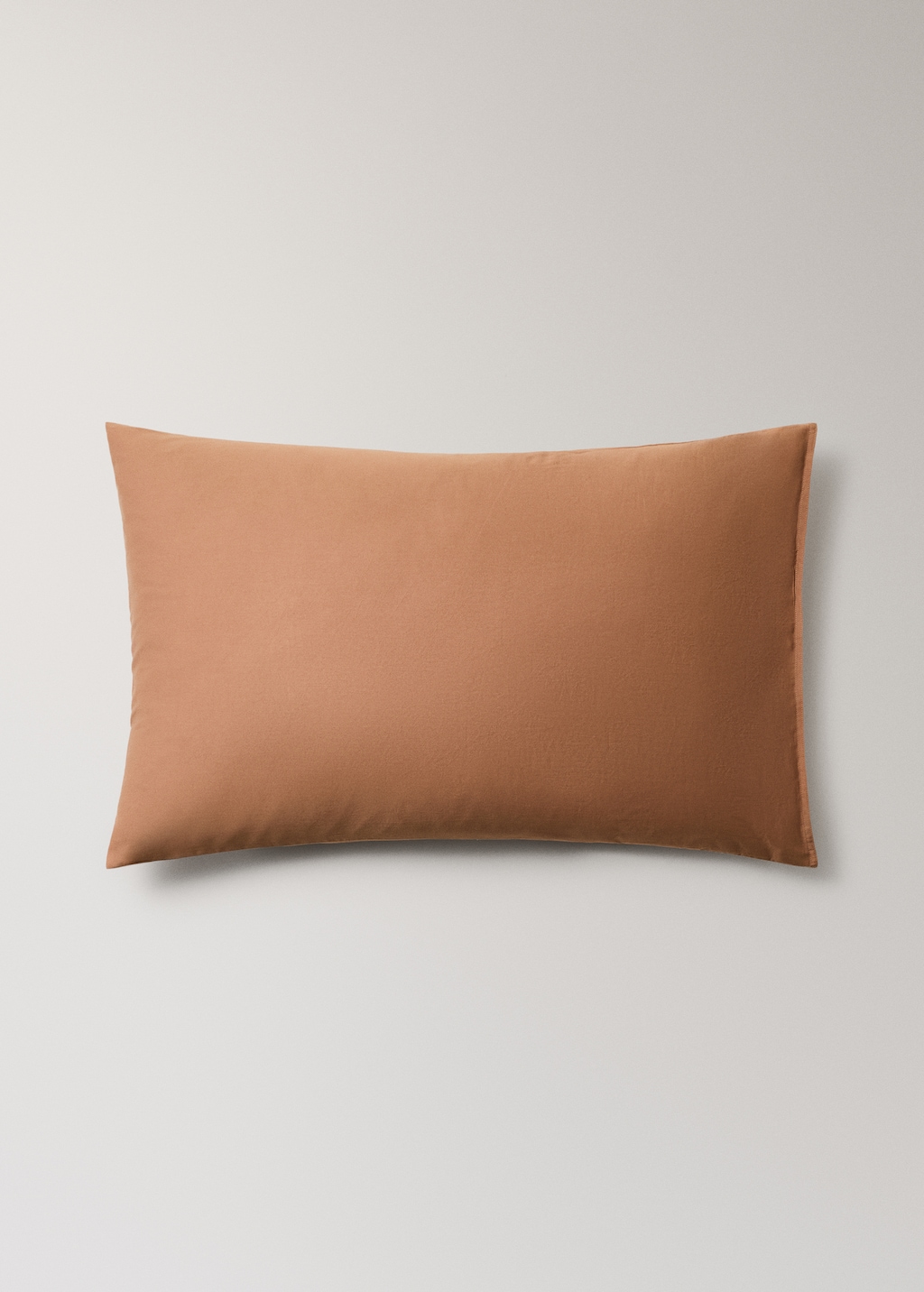 Two washed satin cotton pillowcases with double stitching 50x75 cm