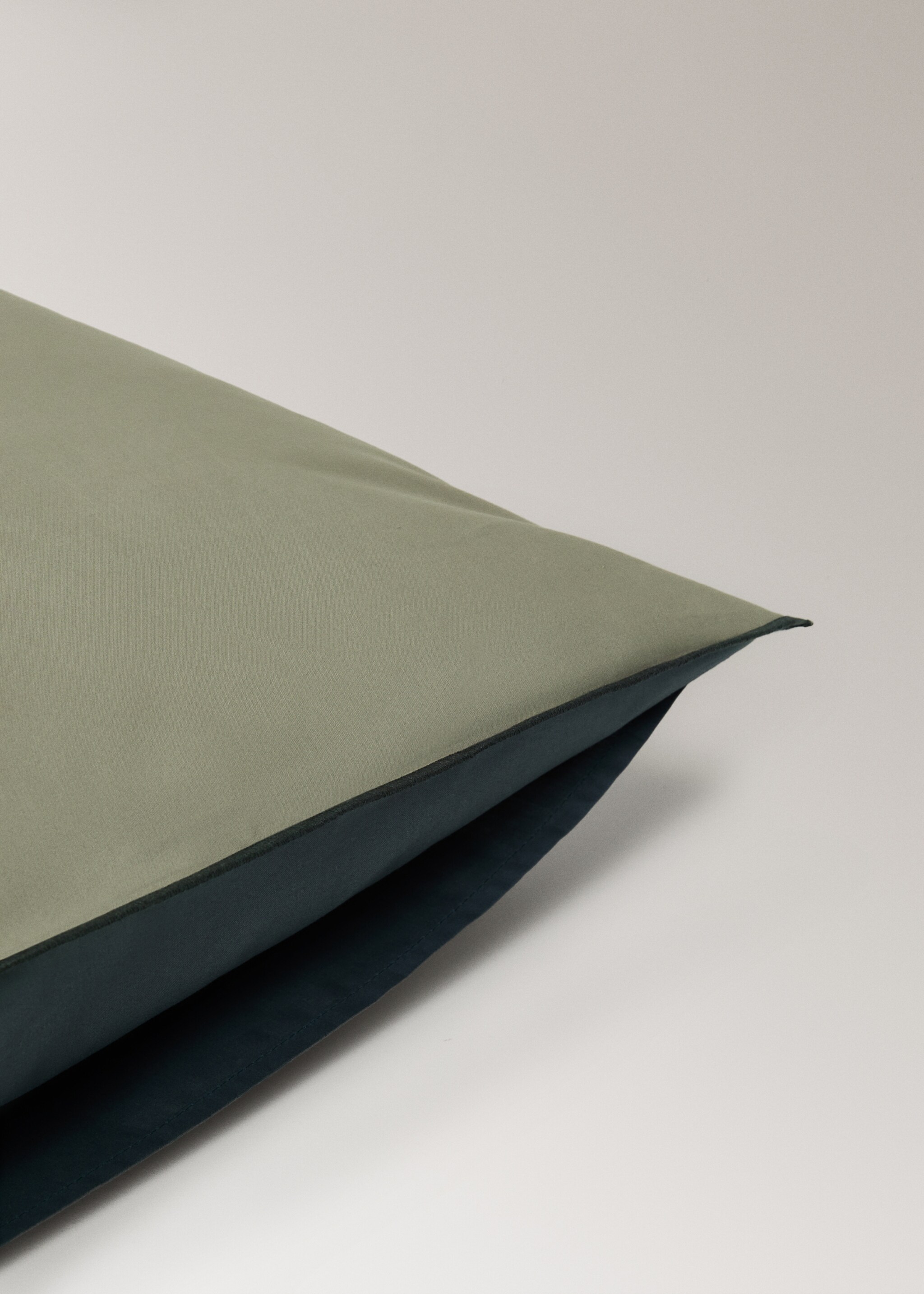 Dos fundas almohada algodón percal reversible 50x75 cm - Detalle del artículo 1