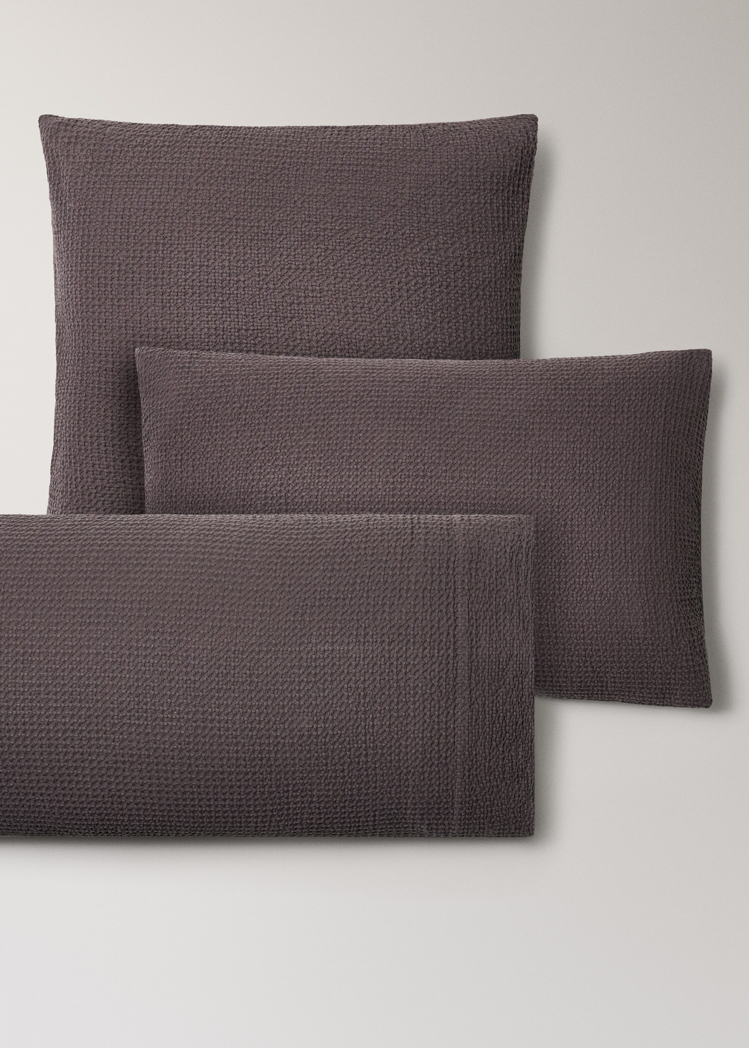 Cotton percale waffle pillowcase 45x110 cm - Details of the article 3