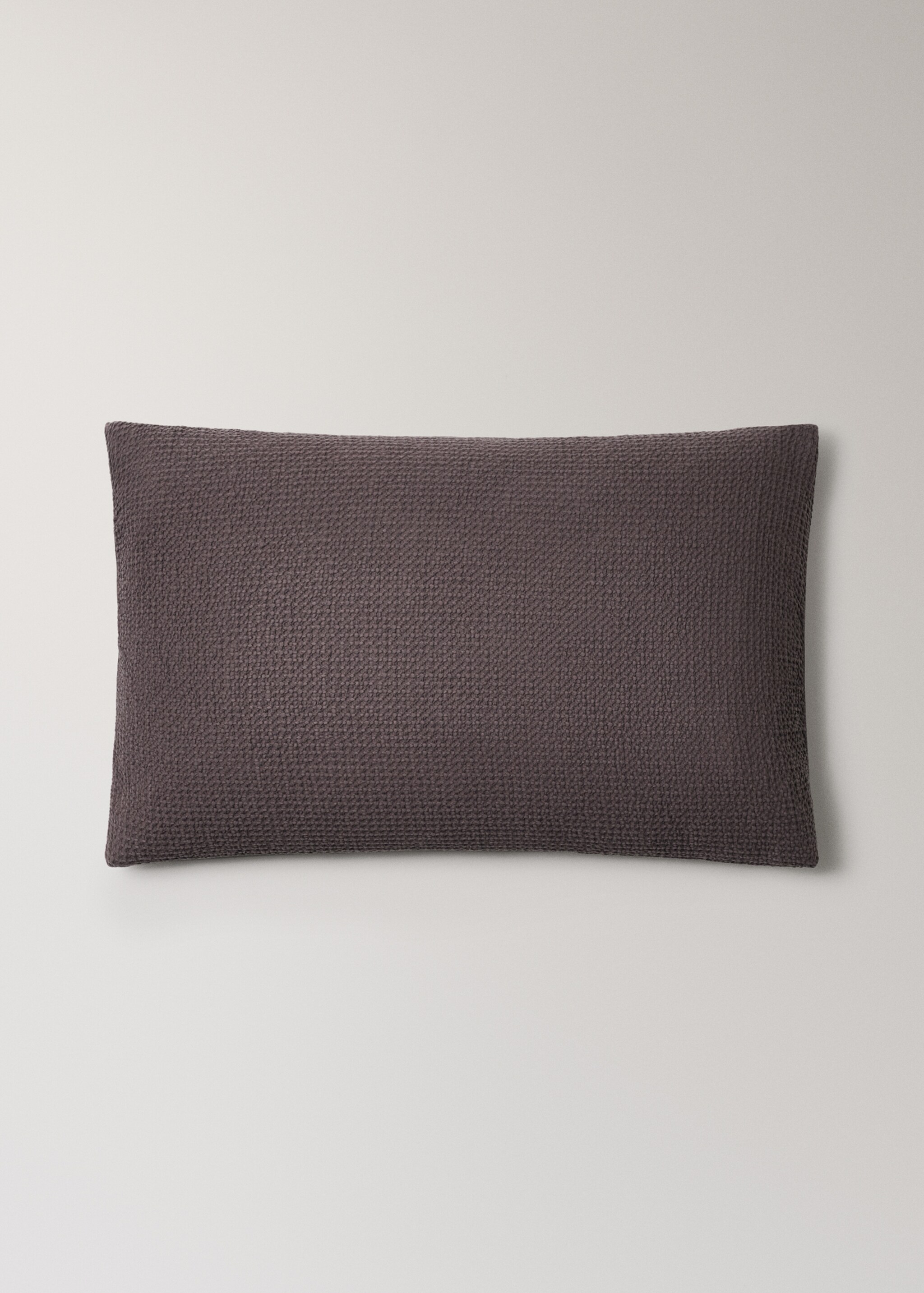 Dva povlaky na polštáře z bavlněného perkálu s vaflovou texturou 50x75 cm - Zboží bez modelu, Ostružina. Ref: 17041547-00.