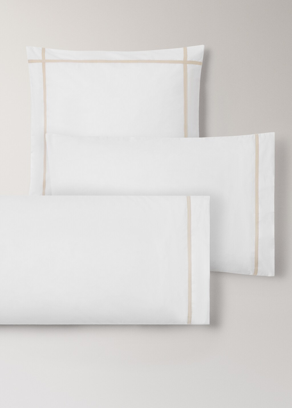 Percale cotton 200 thread pillow case 45x110cm