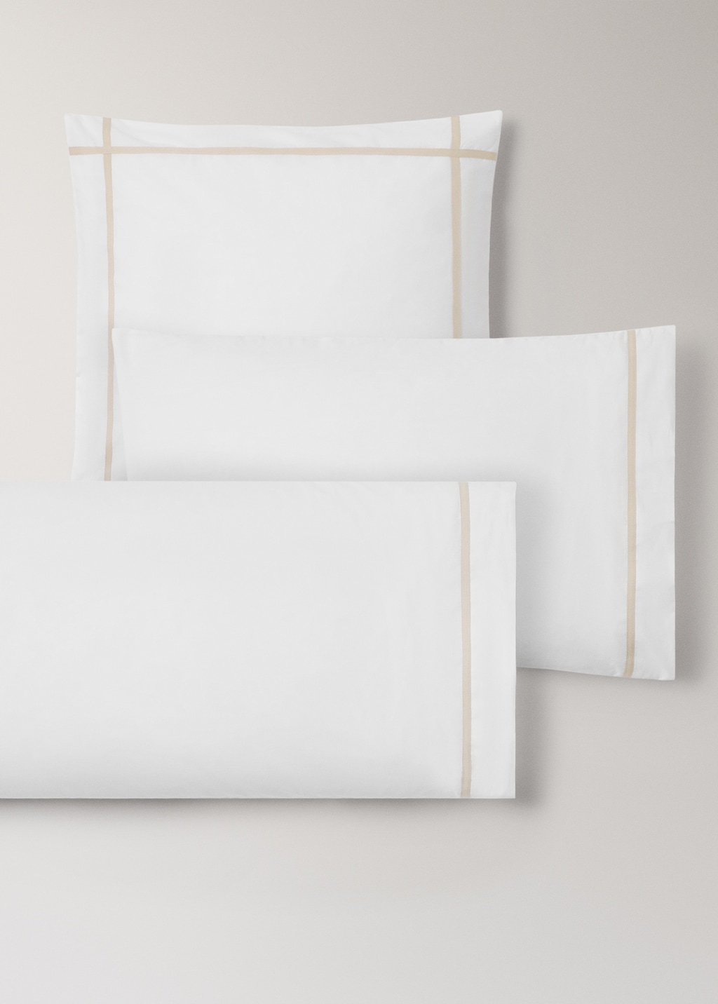 Percale cotton 200 thread pillow case 45x110cm