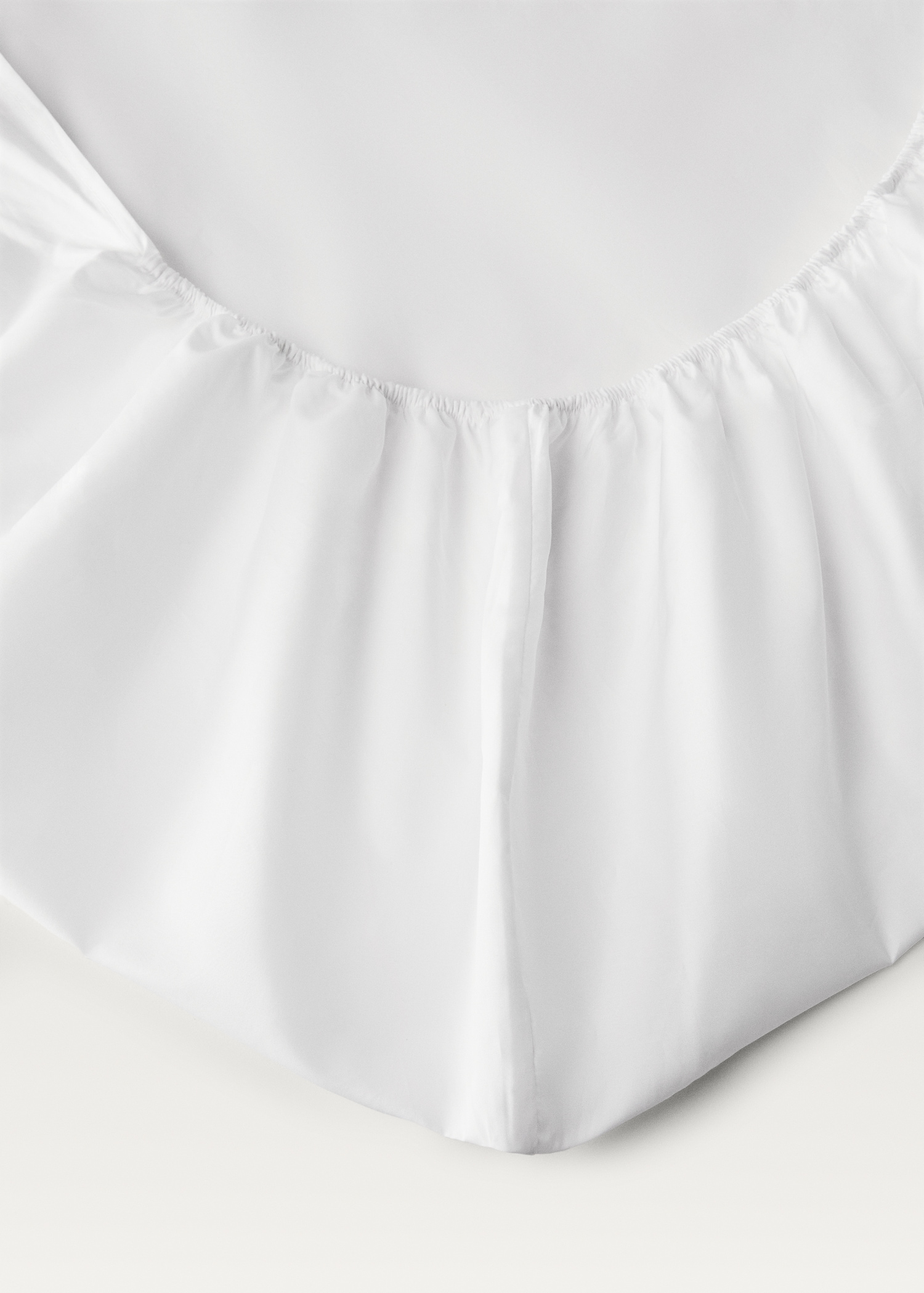 Spannbettlaken aus Baumwoll-Perkal, 500er Fadendichte, 160 cm Bett - Detail des Artikels 2
