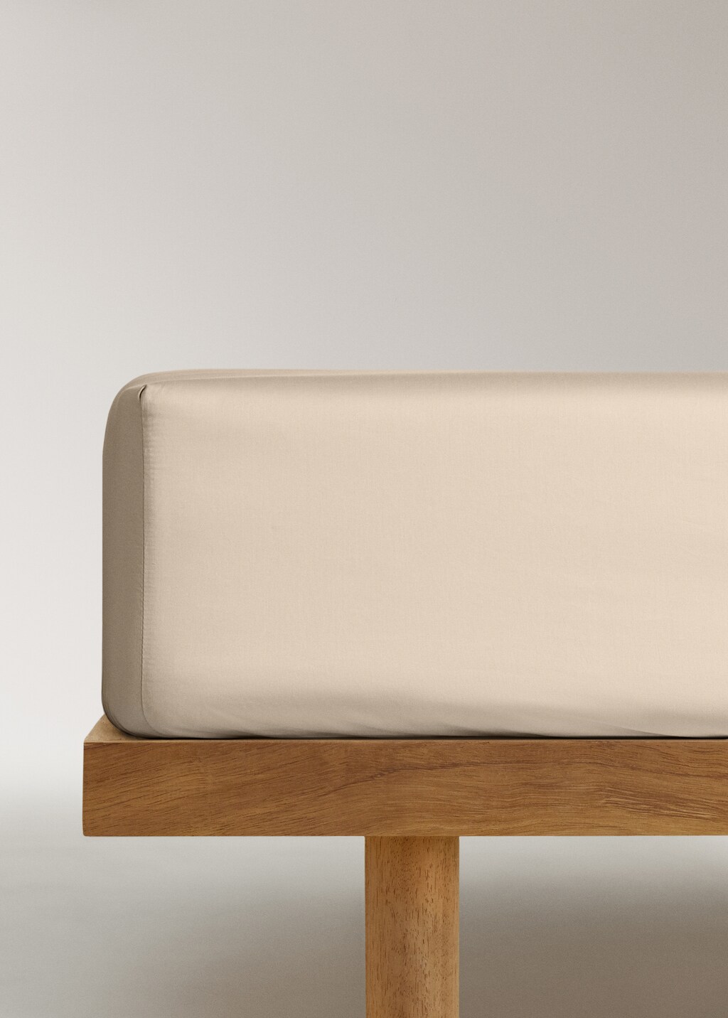 600-thread washed cotton fitted sheet for / cm bed