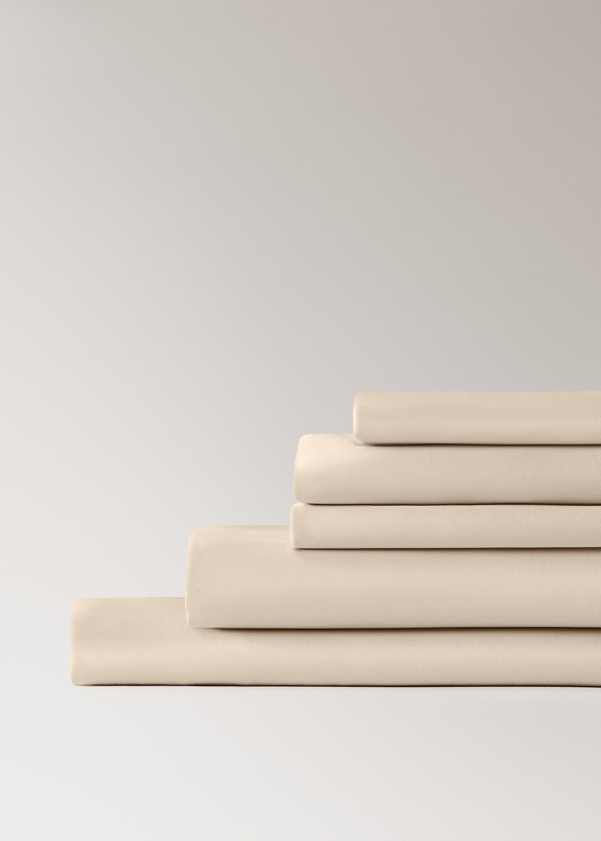 600 threads washed cotton fitted sheet King bed - Details of the article 2