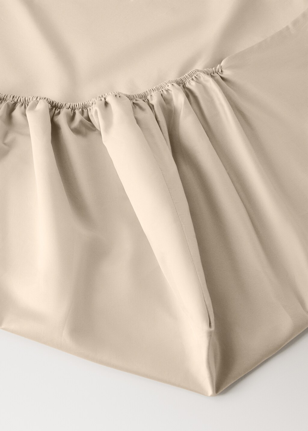 600-thread satin cotton fitted sheet for 200 cm bed