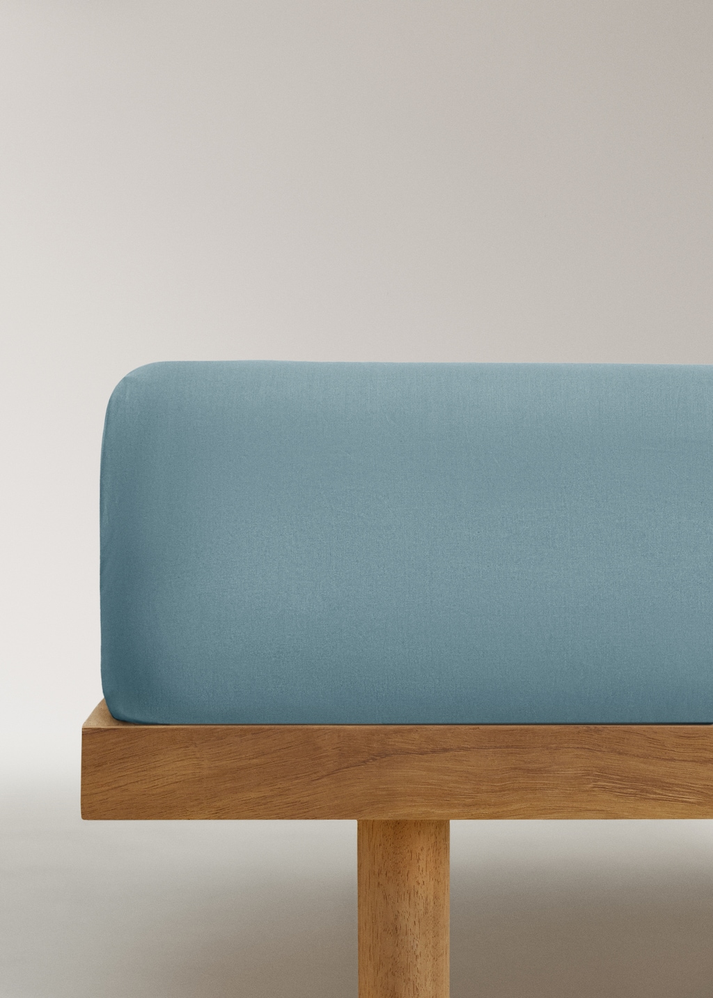 Percale cotton fitted sheet for 90 cm bed