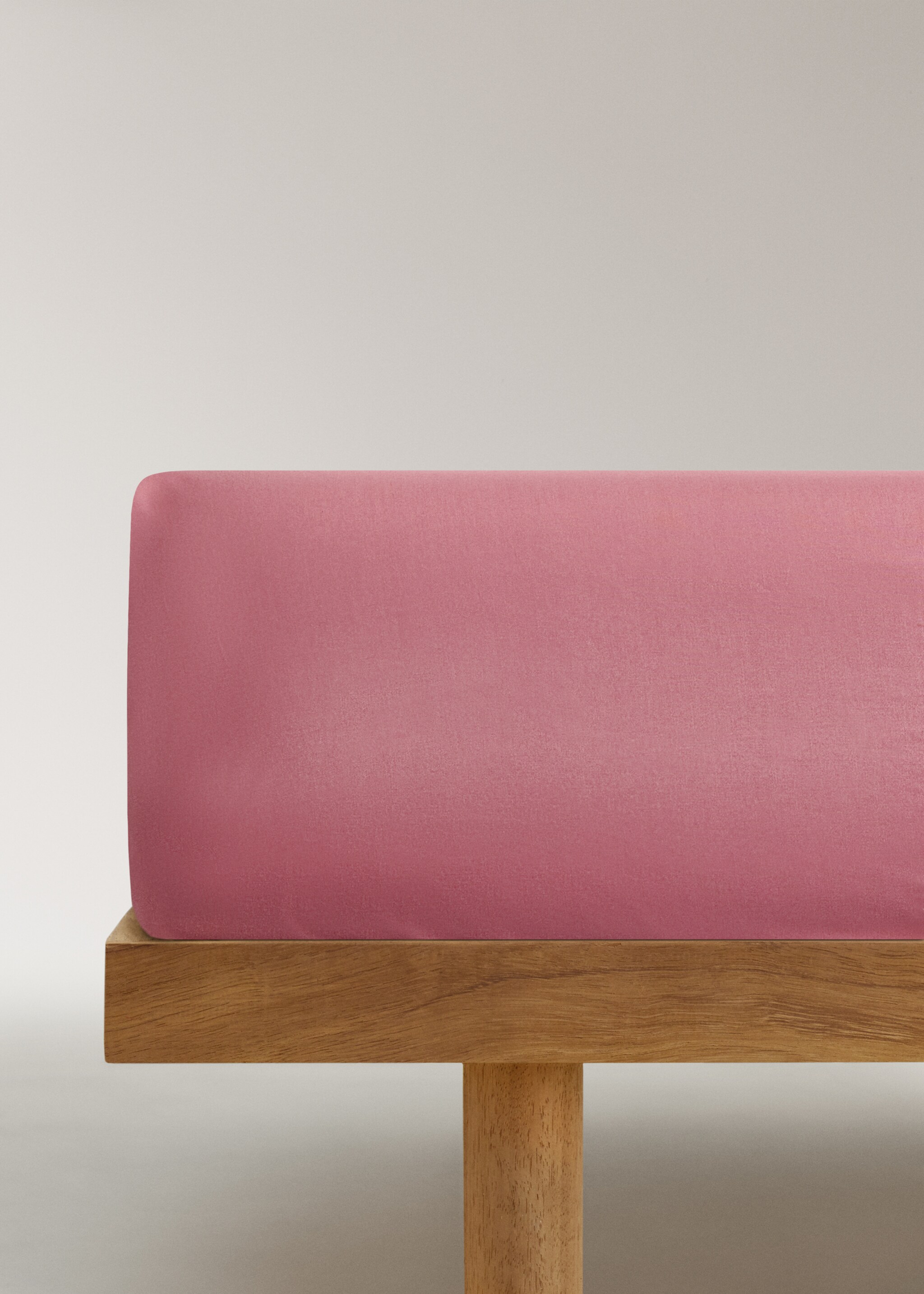 Sábana bajera algodón percal cama 90 cm - Artículo sin modelo, Rosa. Ref: 17041564-00.