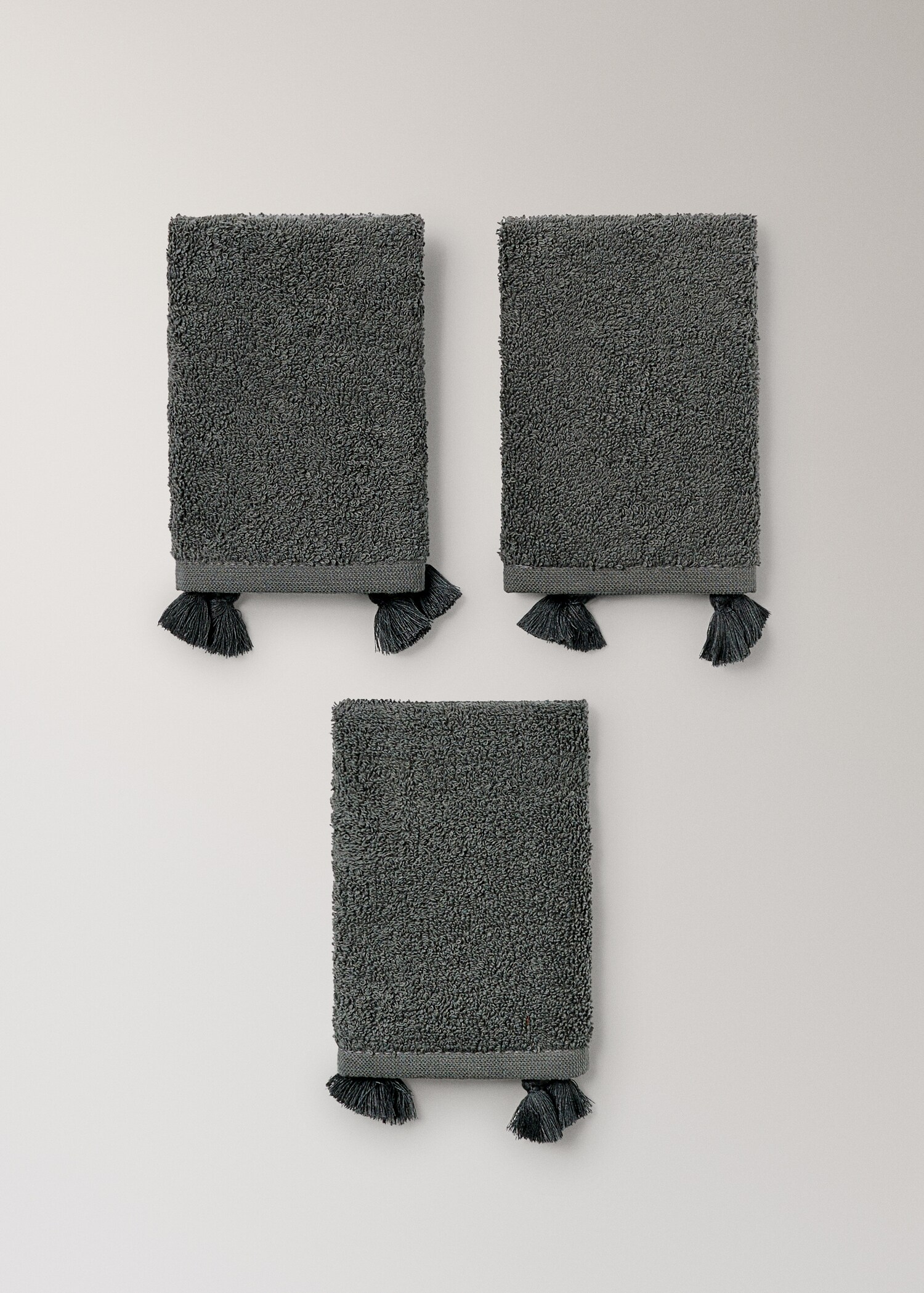 Set of 3 towels with pom-pom - Details of the article 3