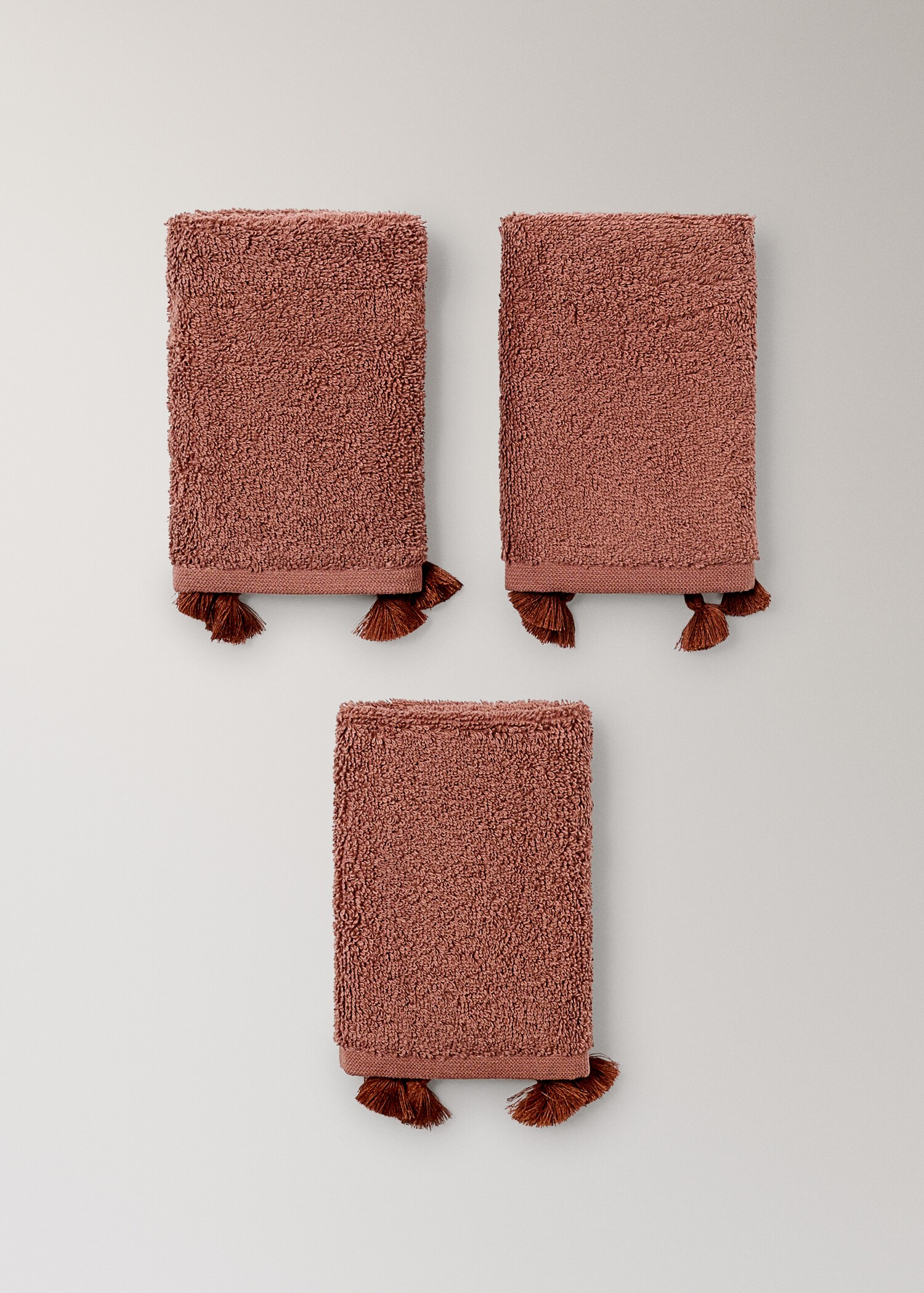Set of 3 towels with pom-pom - Details of the article 3