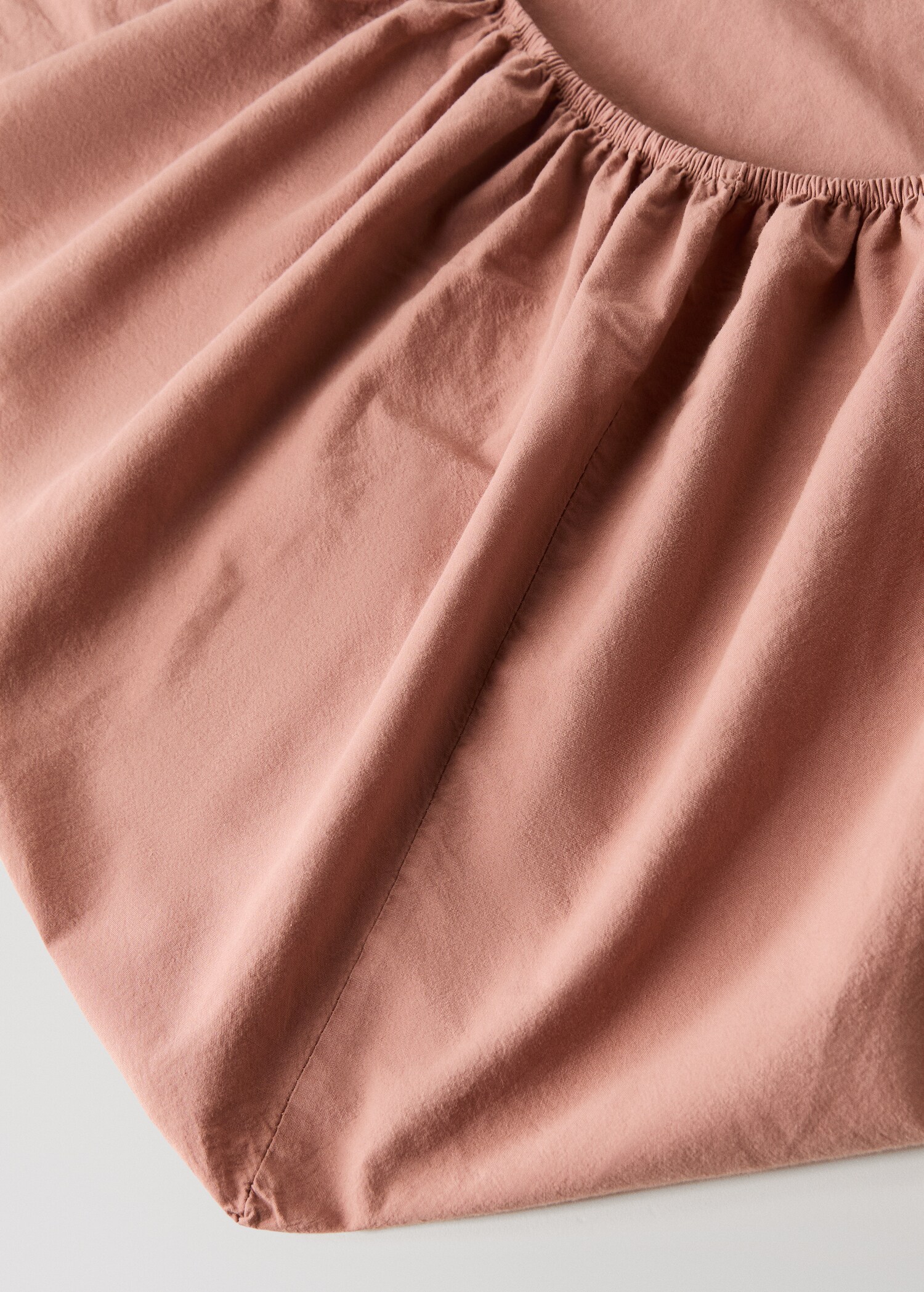 Washed cotton fitted sheet for 150 cm bed - Details of the article 1