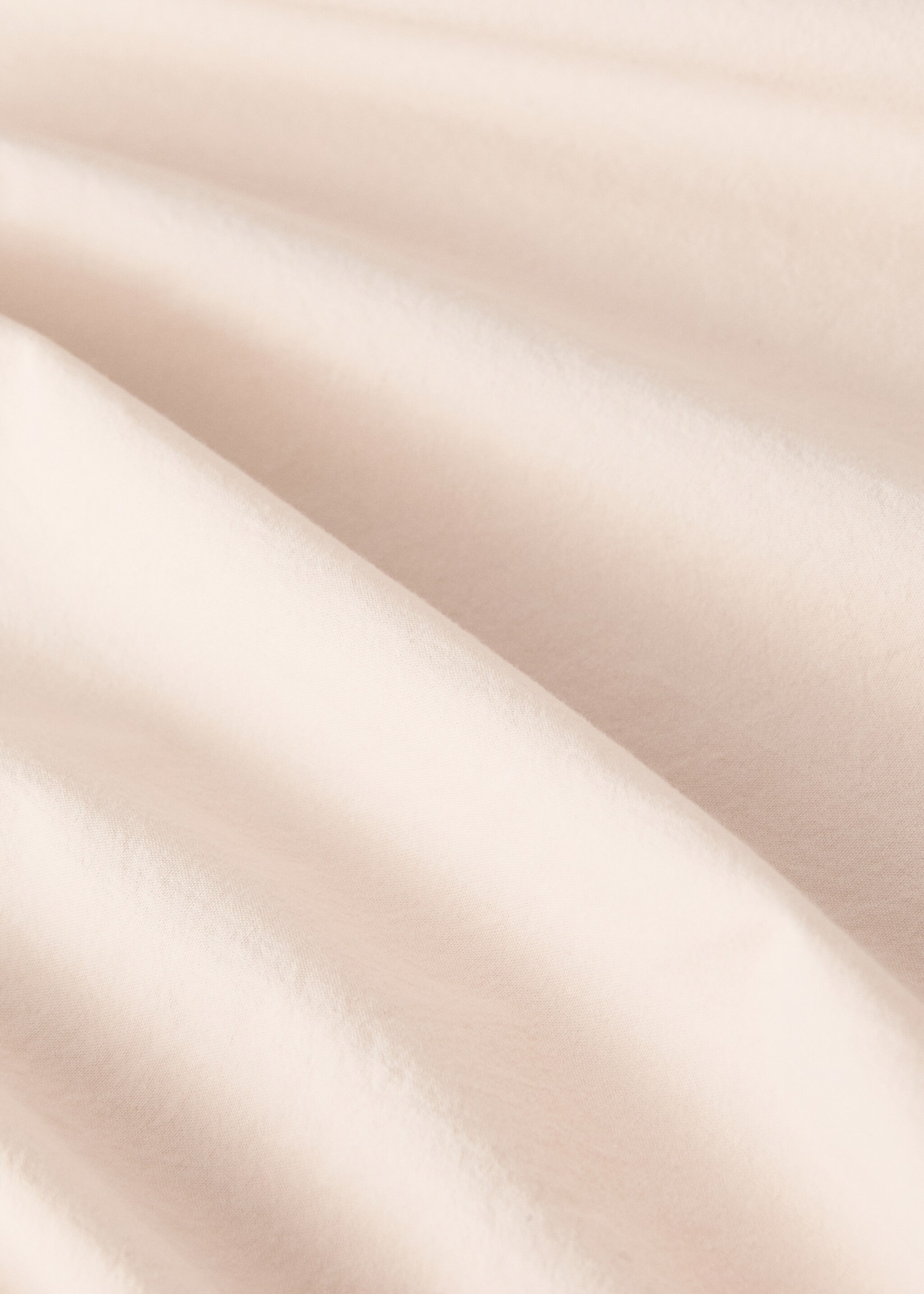 Children's washed cotton fitted sheet for 90 cm bed - Details of the article 2, Ecru. Ref: 17041579-00.