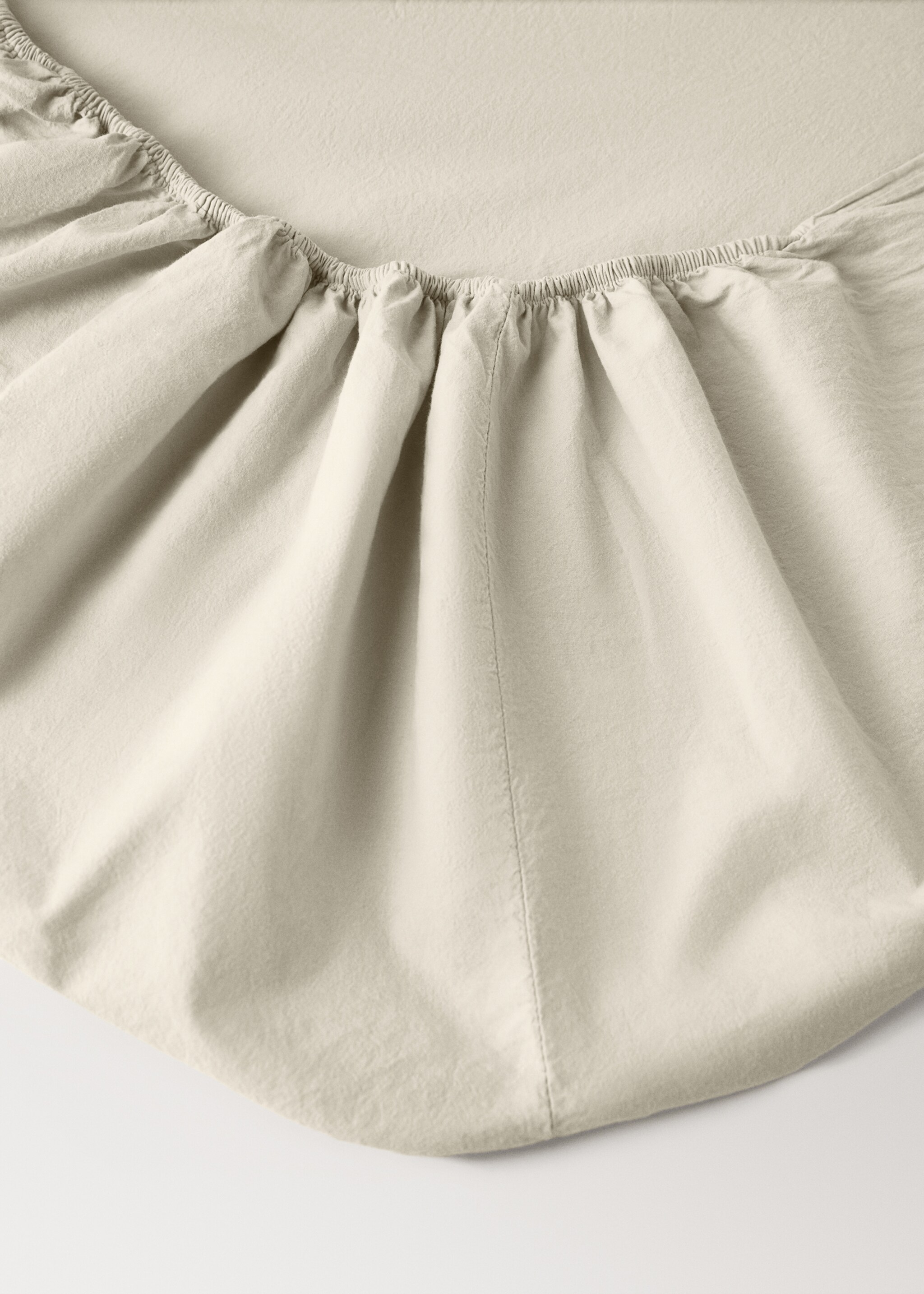 Children's washed cotton fitted sheet for 90 cm bed - Details of the article 1