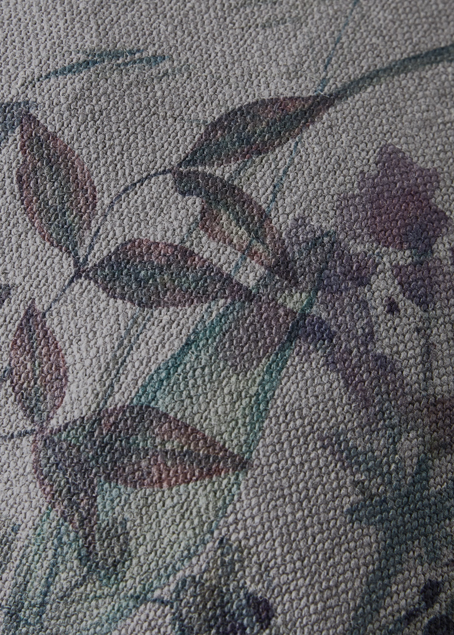 Linen floral-print cushion cover 30x50 cm - Details of the article 4
