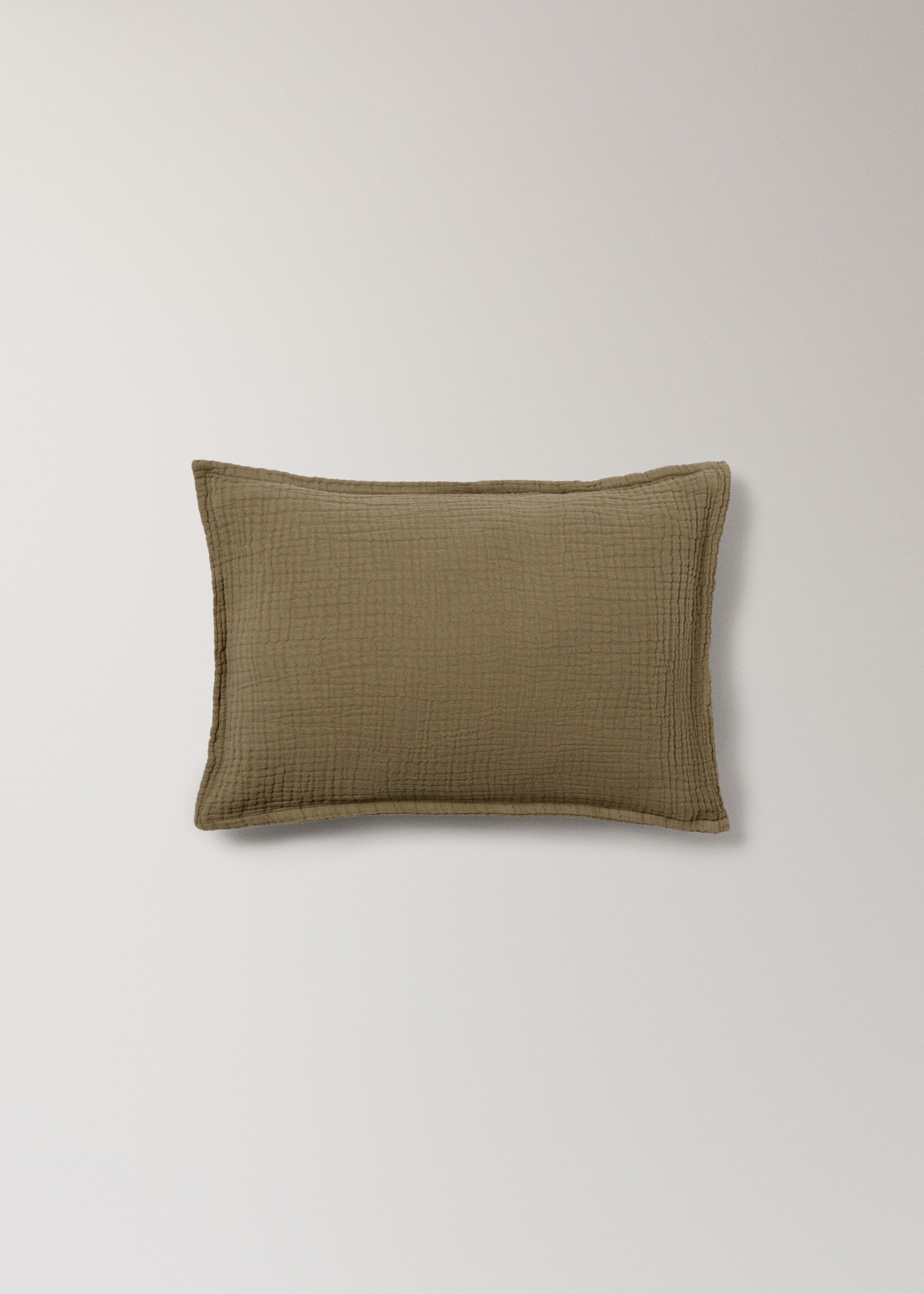 Kuddfodral fär barn i bomullsväv 30x40 cm - Artikel utan modell, Olivgrön. Ref: 17041595-00.