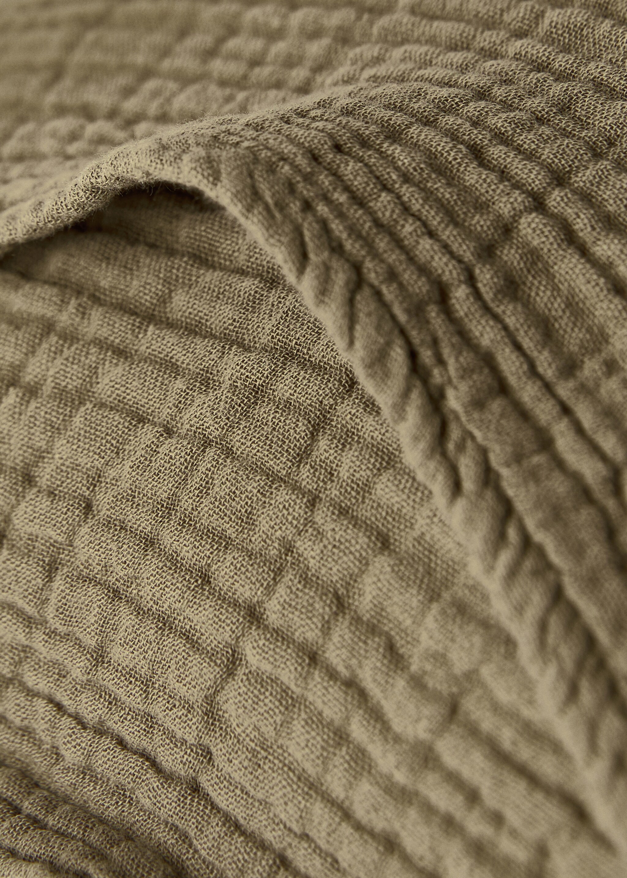 Kuddfodral fär barn i bomullsväv 30x40 cm - Detaljer om artikeln 2, Olivgrön. Ref: 17041595-00.